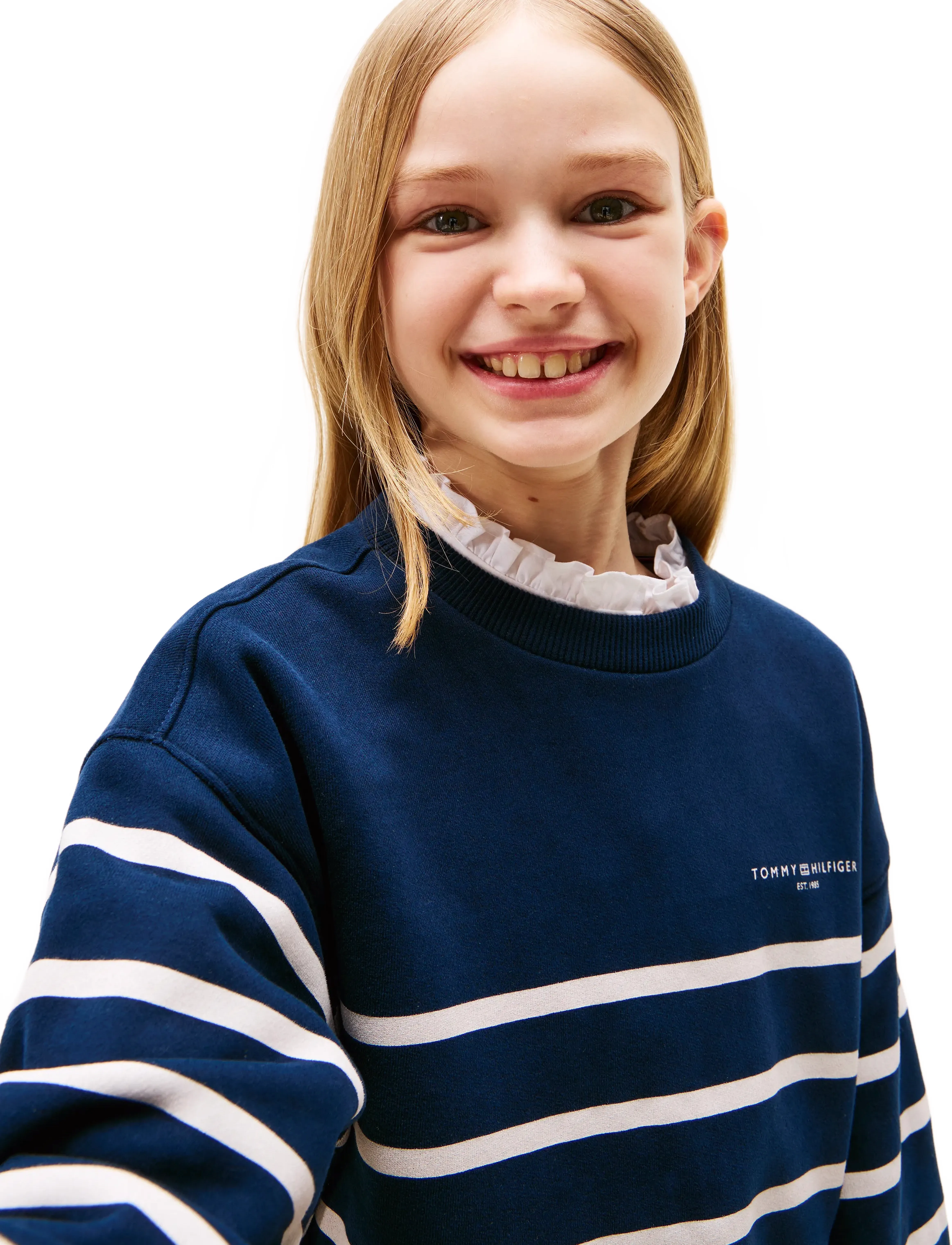 Tommy Hilfiger - MINI CORP STRIPE CREW NECK - dark night navy stripe - 4