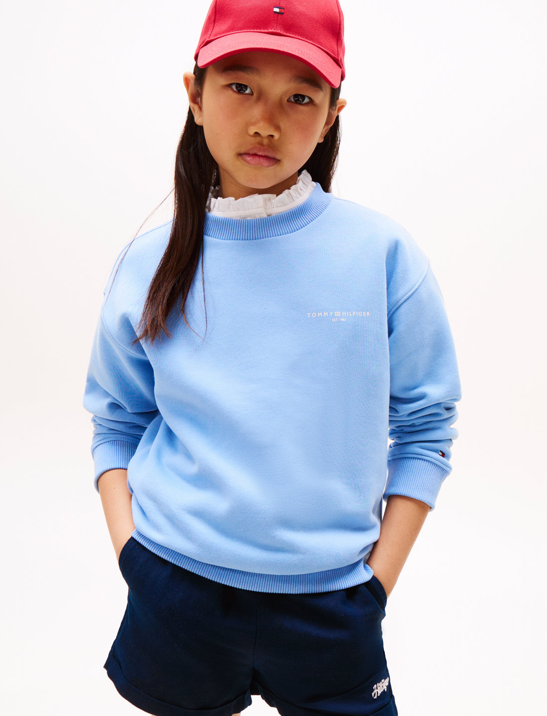 Tommy Hilfiger - MINI CORP C-NECK SWEATSHIRT - sweatshirts - cloudy blue - 2
