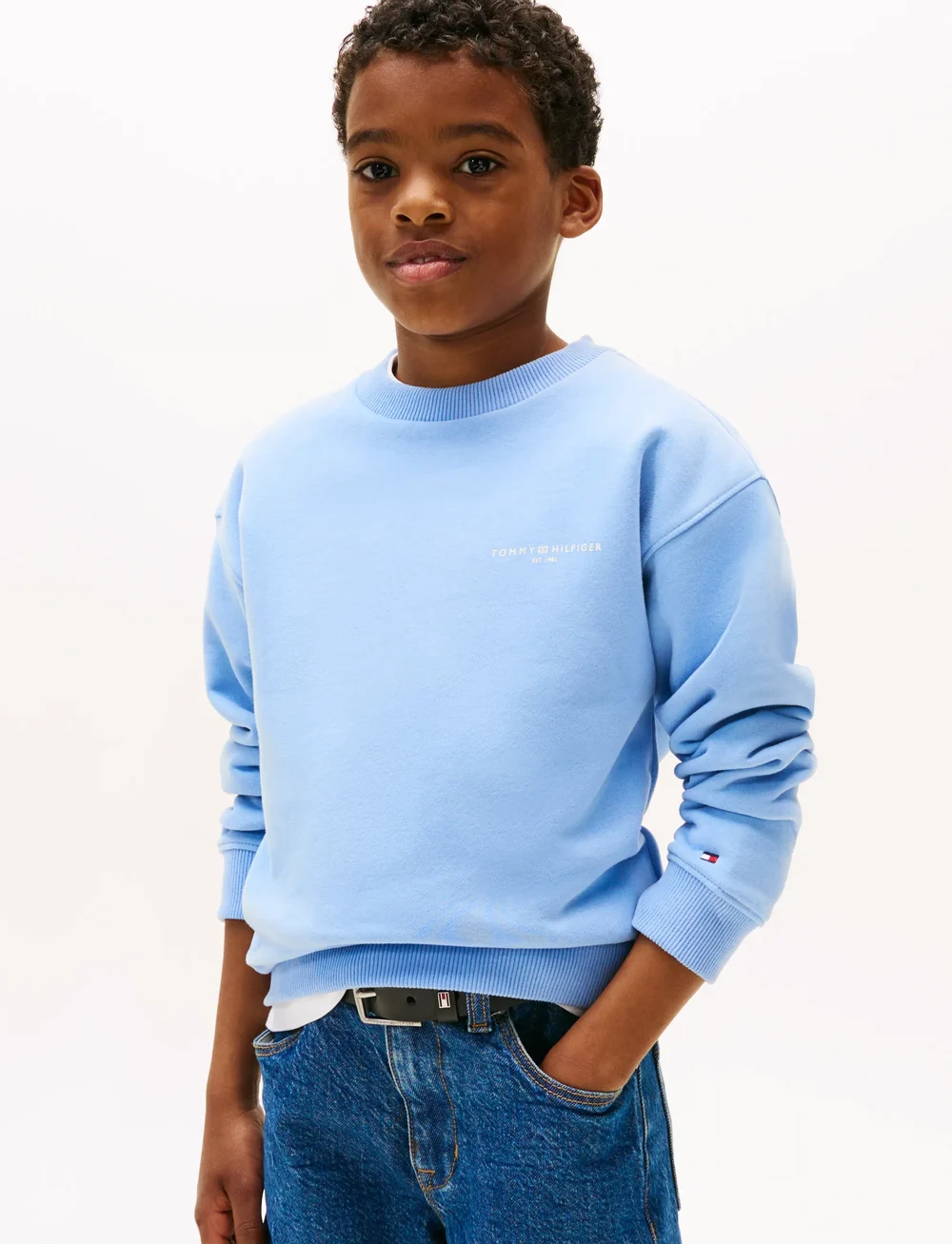 Tommy Hilfiger - MINI CORP C-NECK SWEATSHIRT - sweatshirts - cloudy blue - 3
