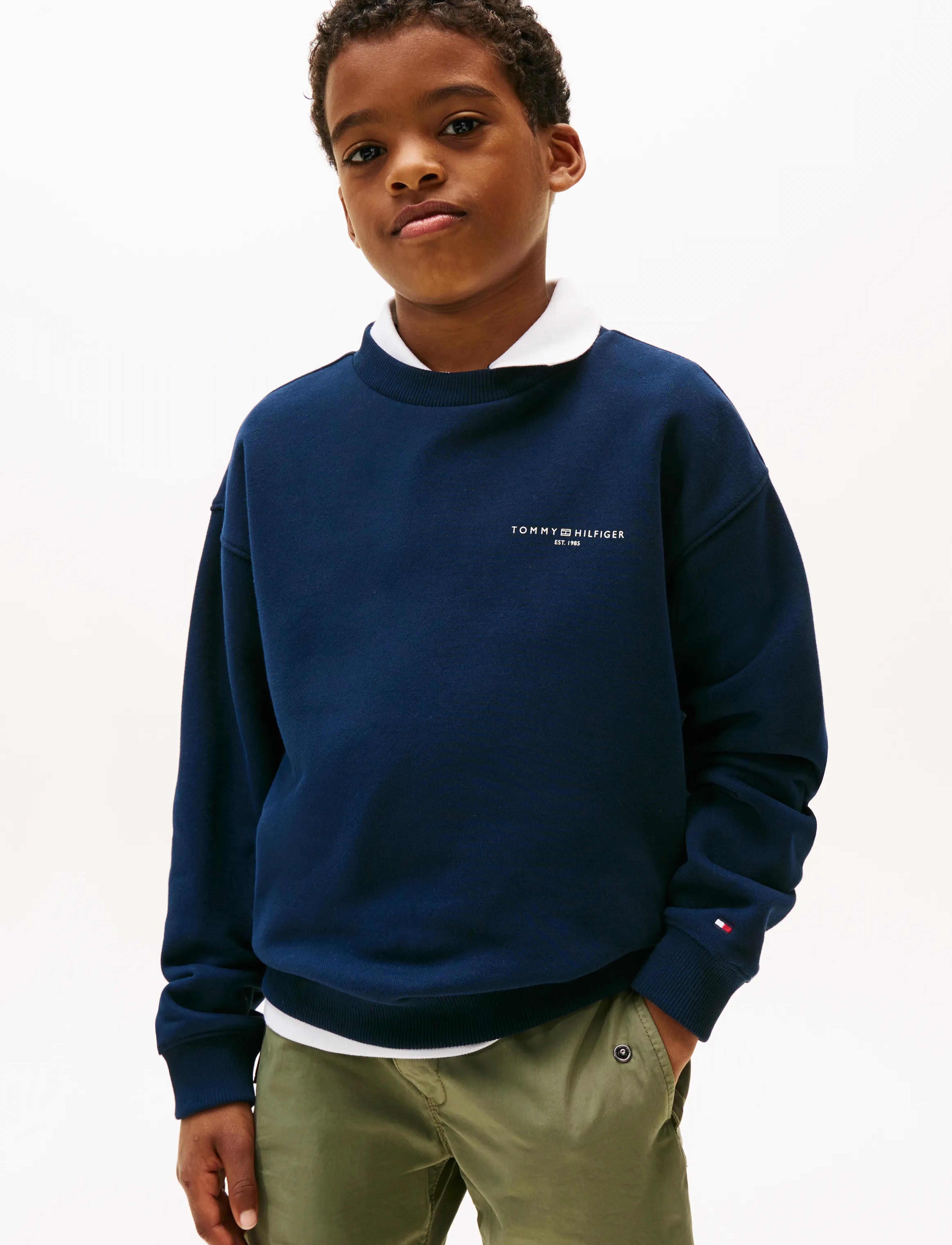 Tommy Hilfiger - MINI CORP C-NECK SWEATSHIRT - sweatshirts - dark night navy - 3