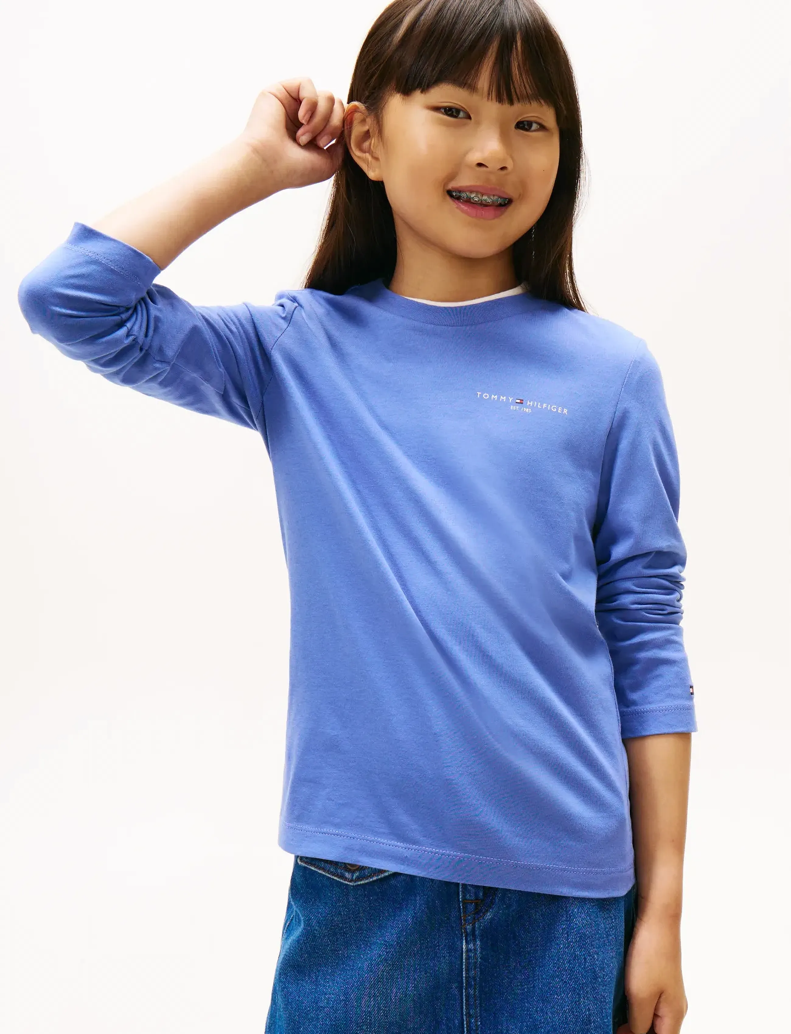 Tommy Hilfiger MINI CORP T-SHIRT LS - Alussärgid - SOFT SAPPHIRE / blue