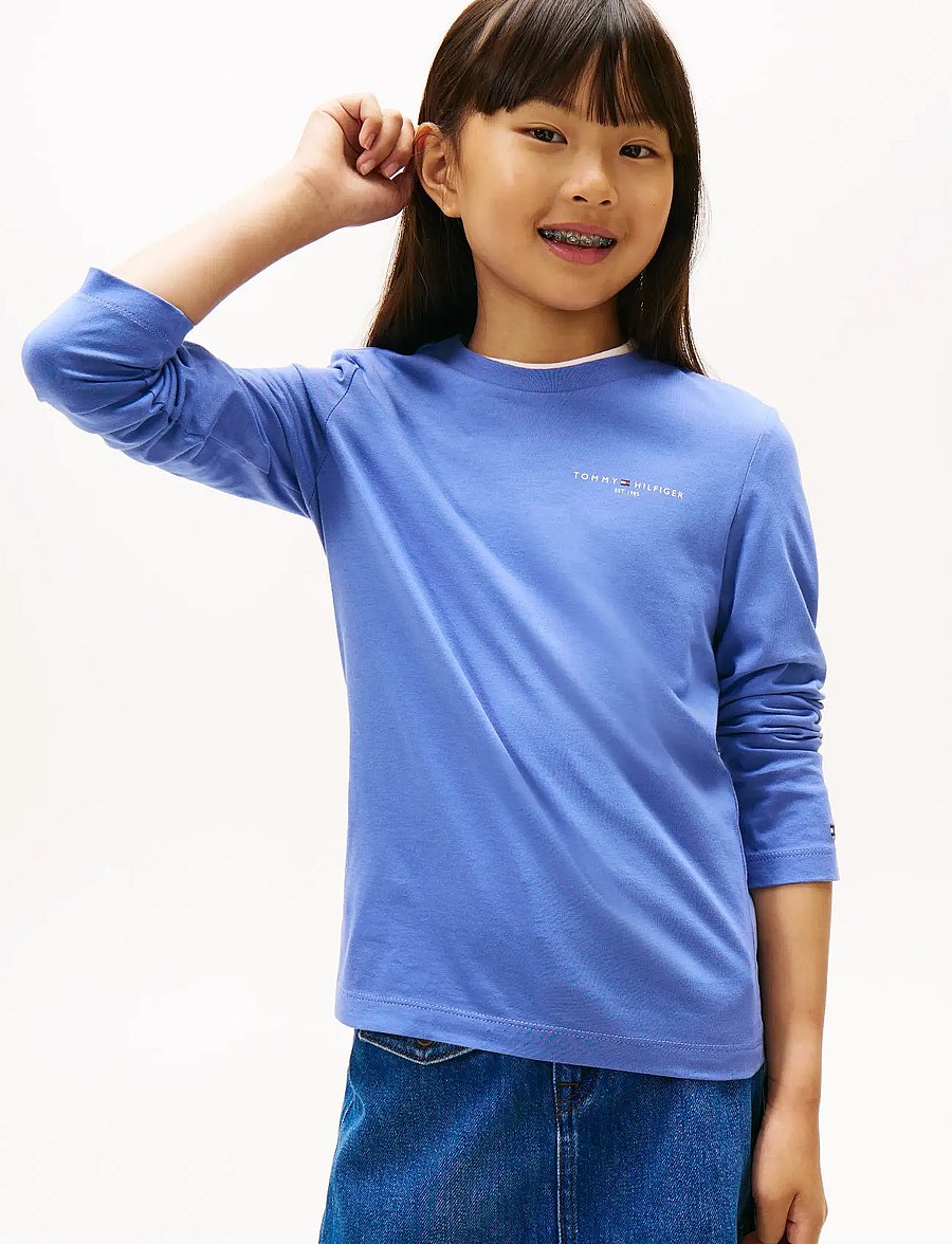 Tommy Hilfiger - MINI CORP T-SHIRT LS - langärmelig - soft sapphire - 0