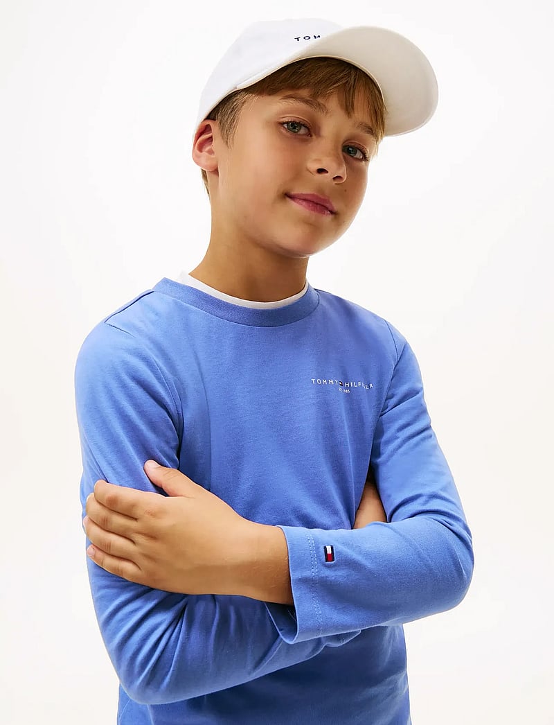 Tommy Hilfiger - MINI CORP T-SHIRT LS - långärmade t-shirts - soft sapphire - 3