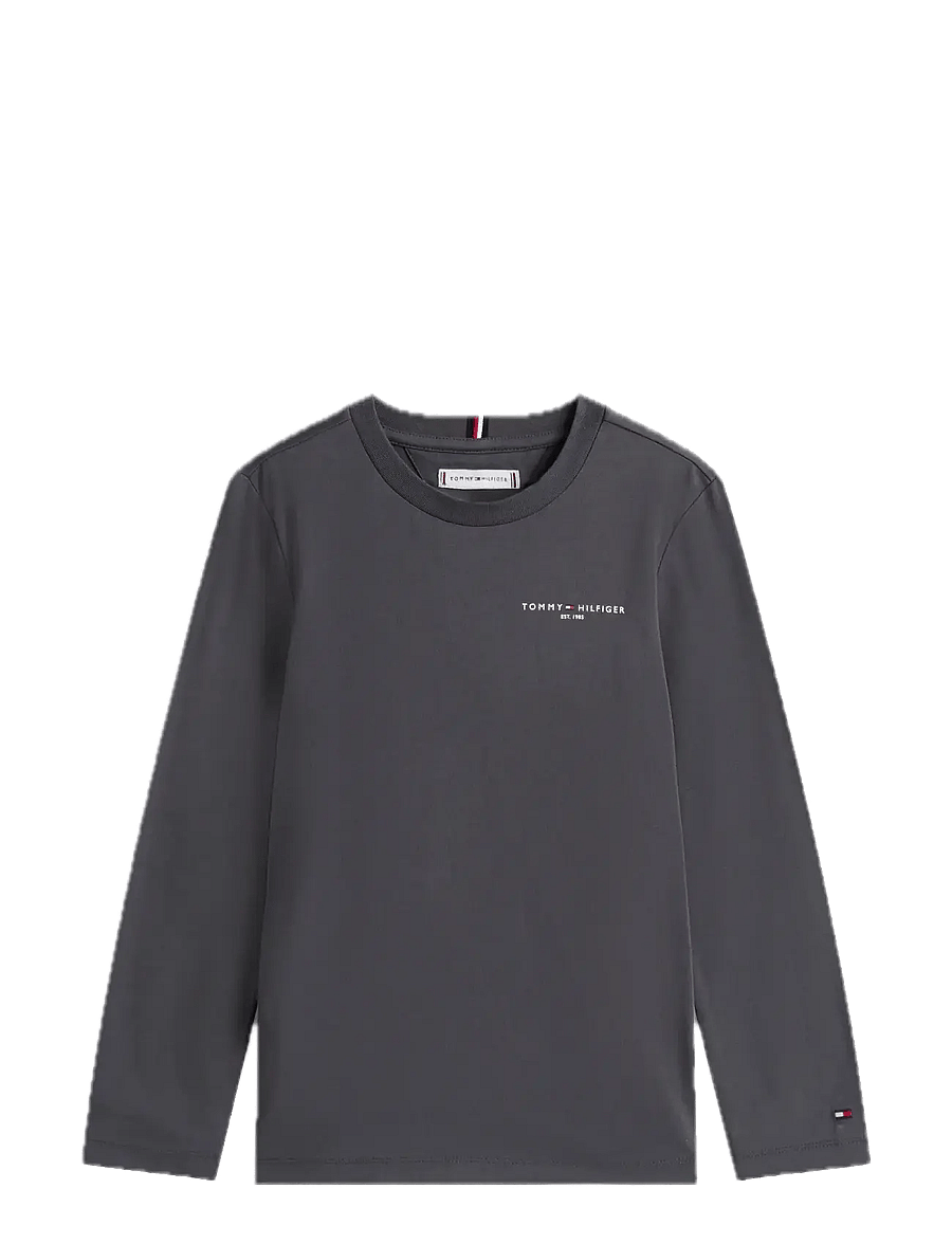 Tommy Hilfiger - MINI CORP T-SHIRT LS - långärmade t-shirts - washed black - 1