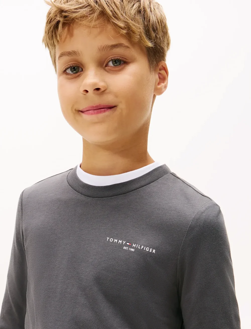 Tommy Hilfiger - MINI CORP T-SHIRT LS - långärmade t-shirts - washed black - 3