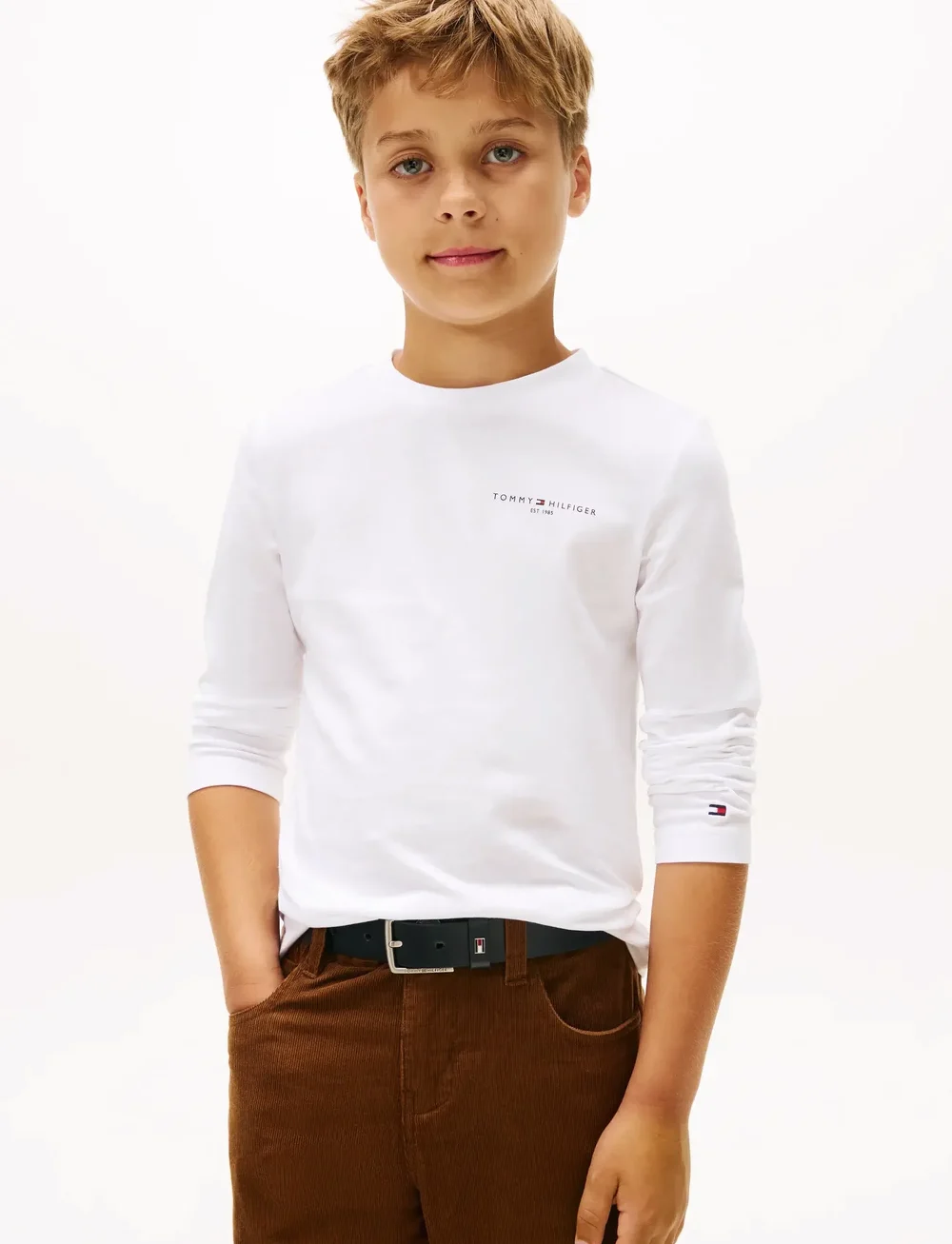 Tommy Hilfiger - MINI CORP T-SHIRT LS - long-sleeved t-shirts - white - 2