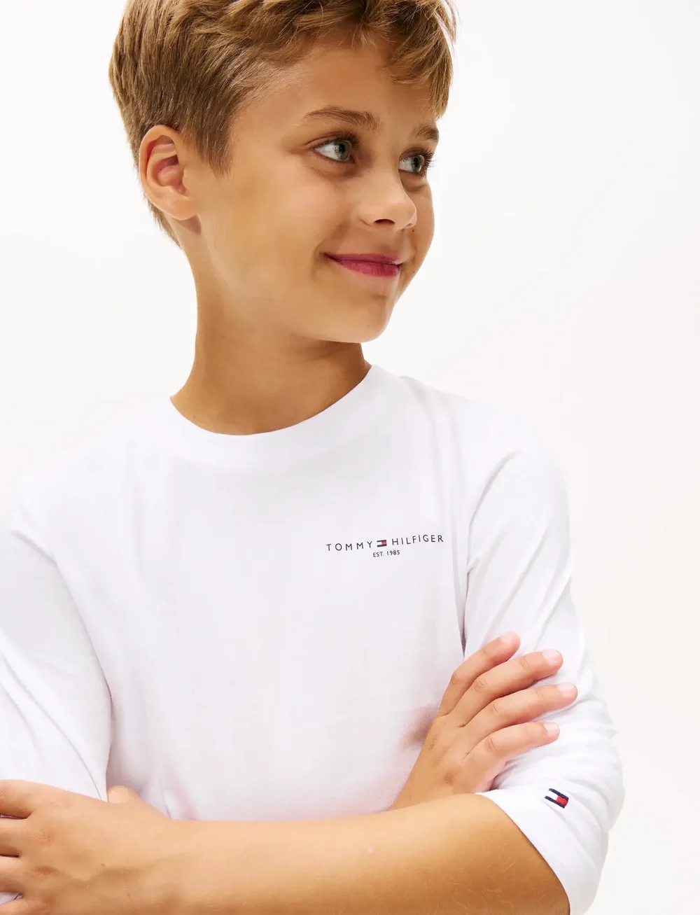 Tommy Hilfiger - MINI CORP T-SHIRT LS - long-sleeved t-shirts - white - 3