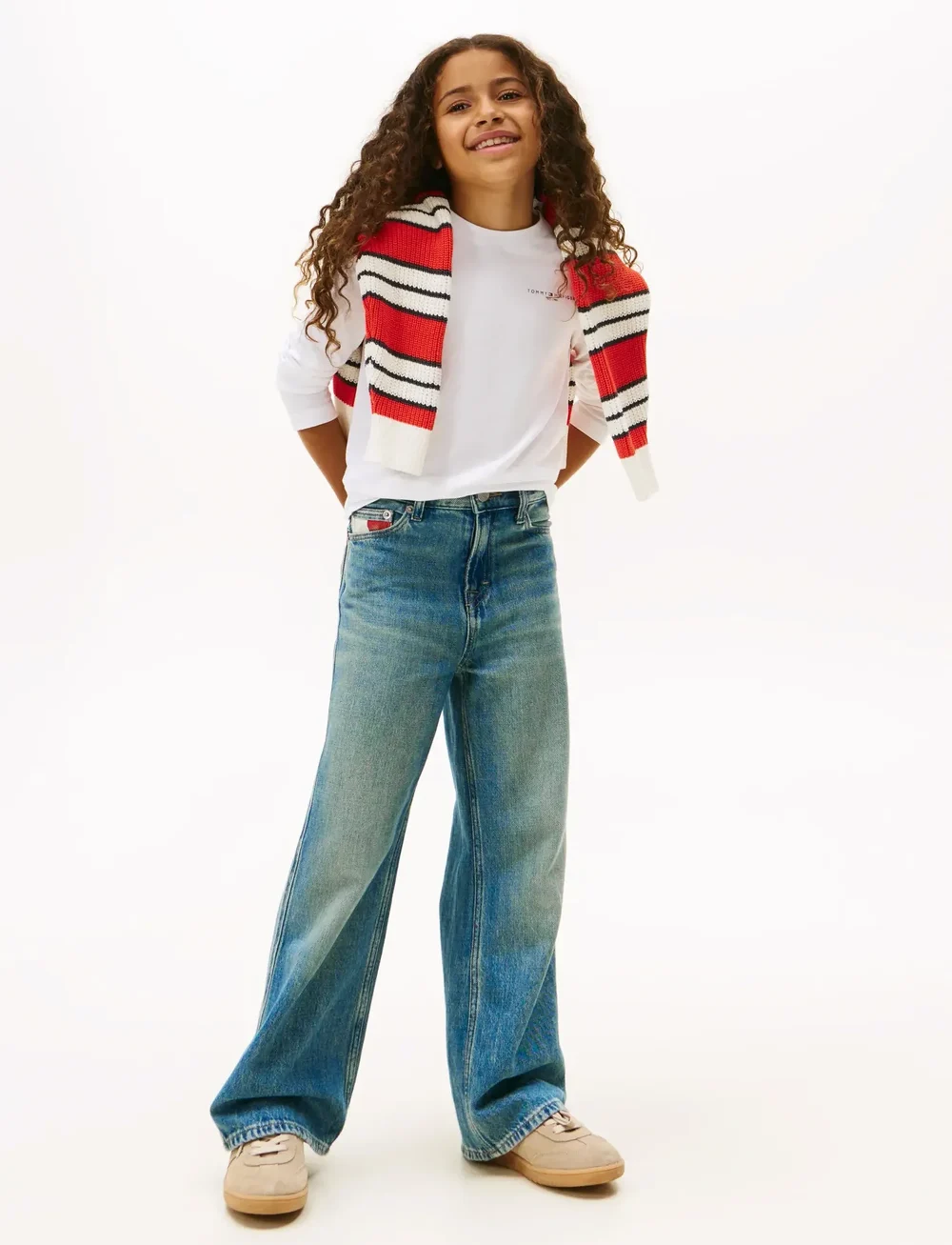 Tommy Hilfiger - MINI CORP T-SHIRT LS - long-sleeved t-shirts - white - 4