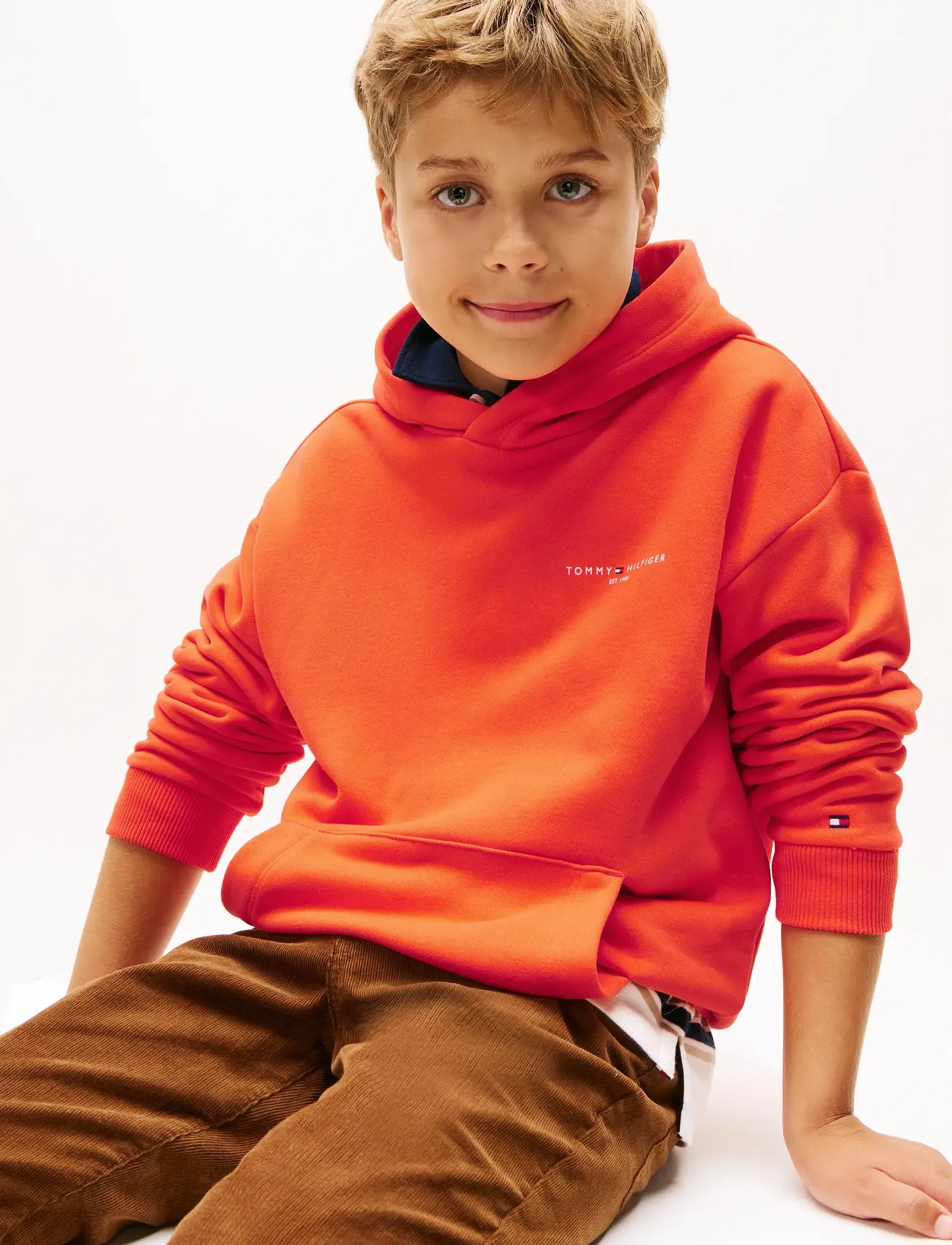 Tommy Hilfiger - MINI CORP HOODIE - bluzy z kapturem - horizon - 4