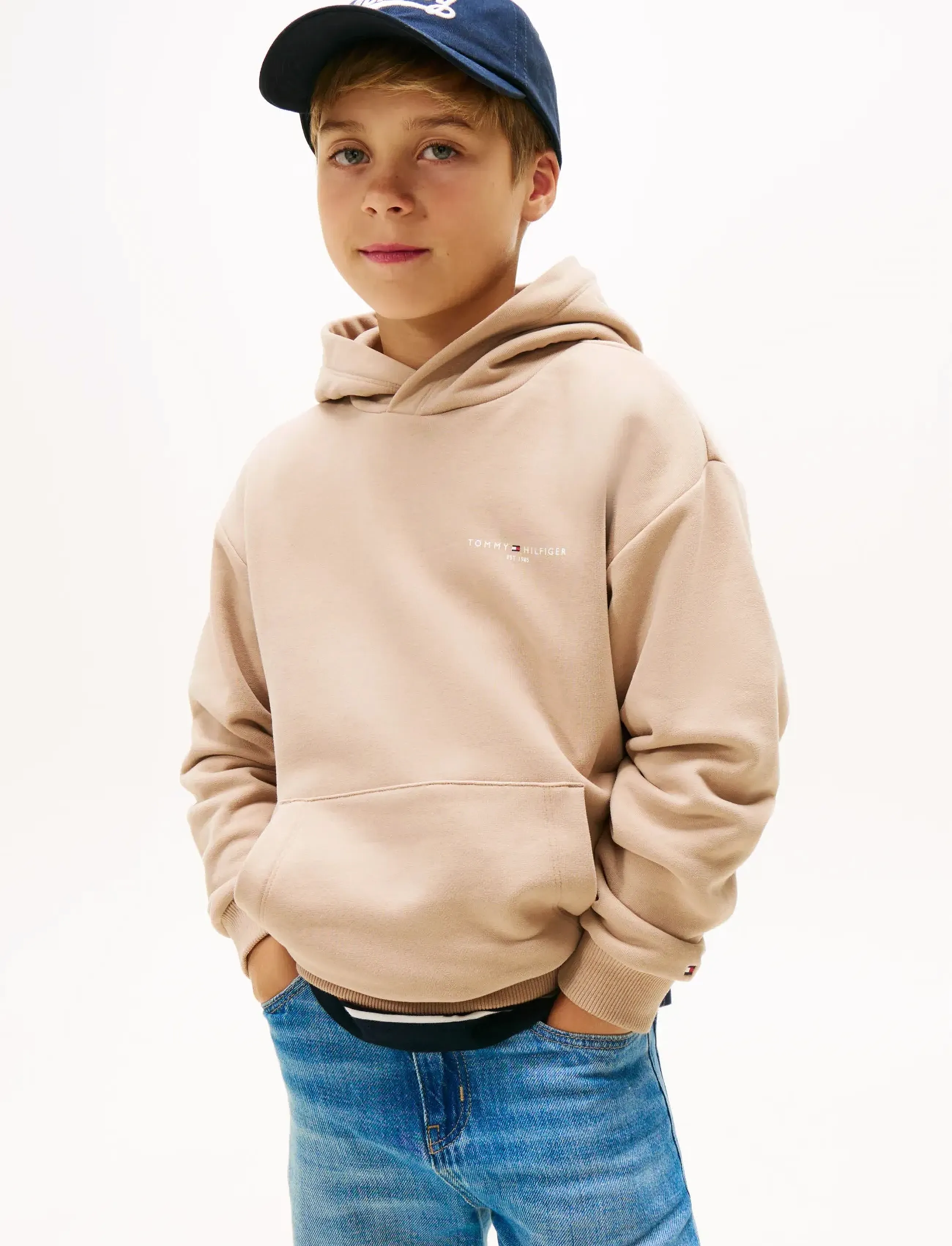 Tommy Hilfiger - MINI CORP HOODIE - hættetrøjer - malted milk - 3
