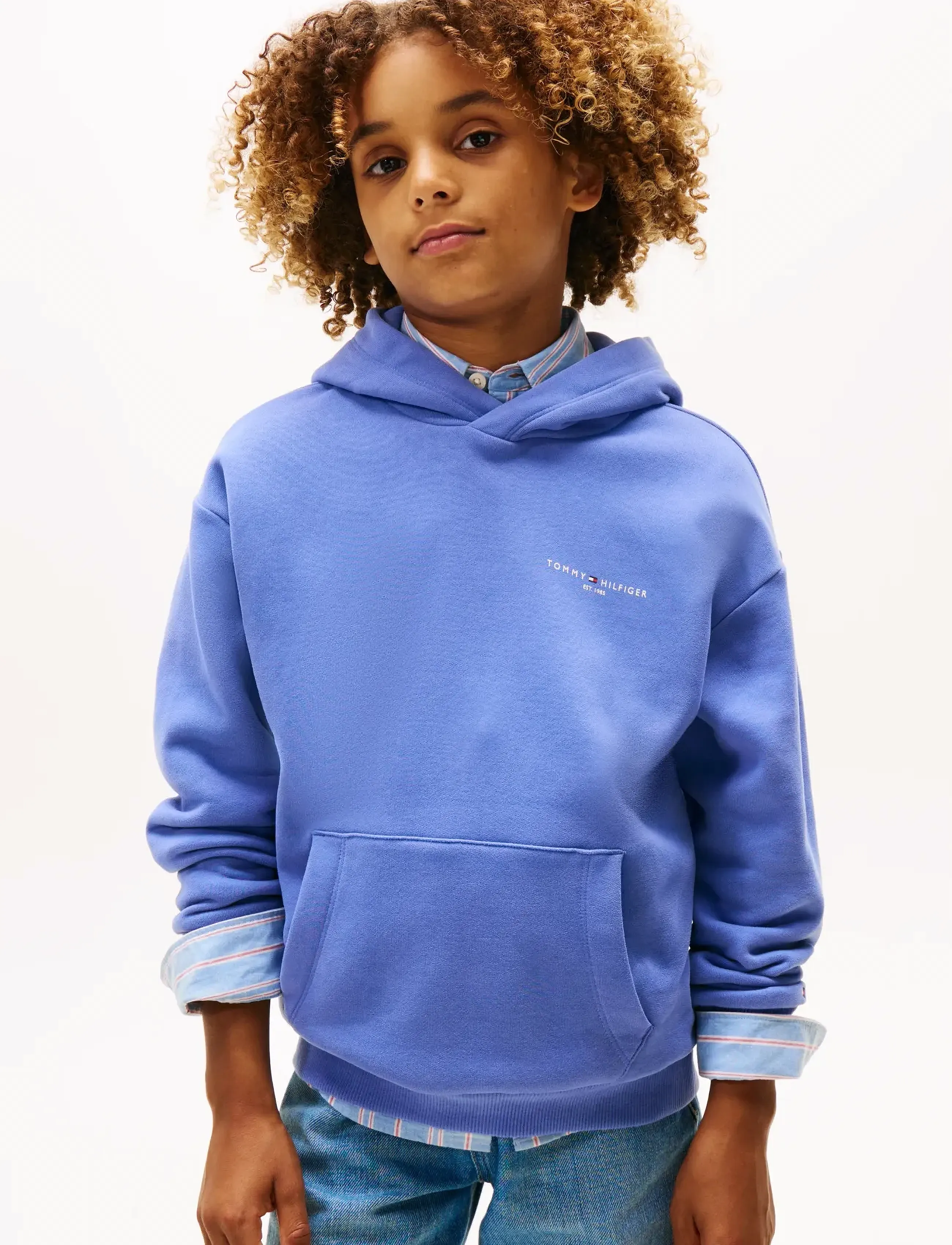 Tommy Hilfiger - MINI CORP HOODIE - hættetrøjer - soft sapphire - 2