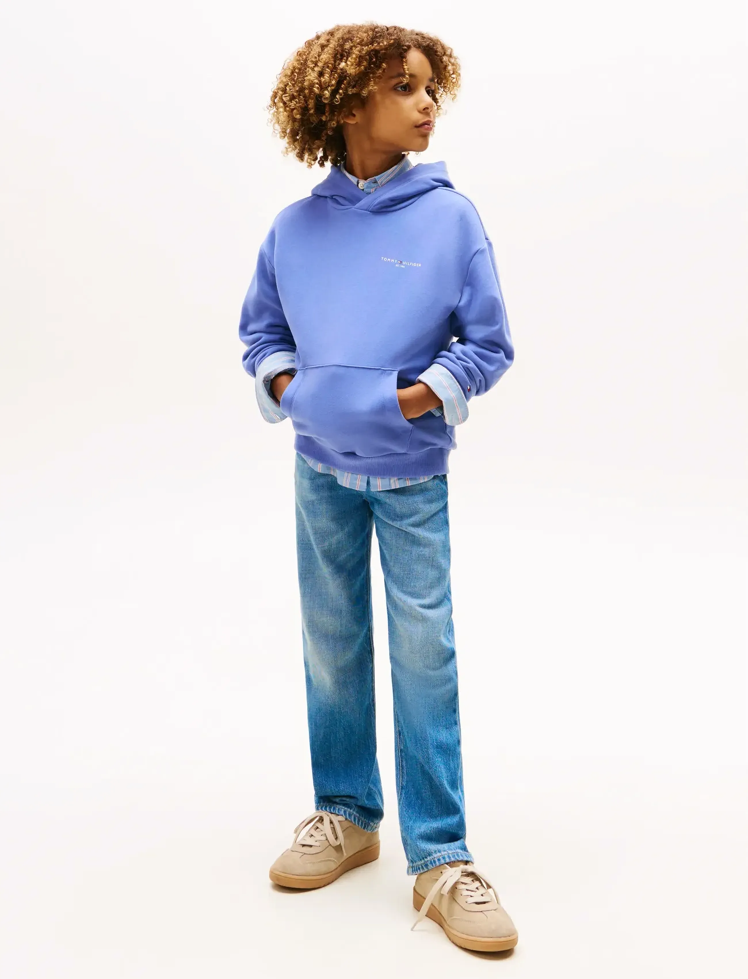 Tommy Hilfiger - MINI CORP HOODIE - hættetrøjer - soft sapphire - 5