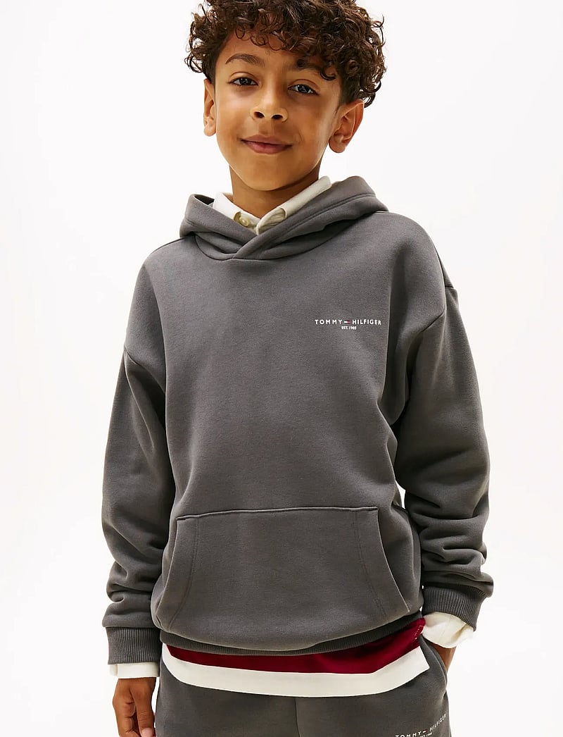 Tommy Hilfiger - MINI CORP HOODIE - džemperi ar kapuci - washed black - 3