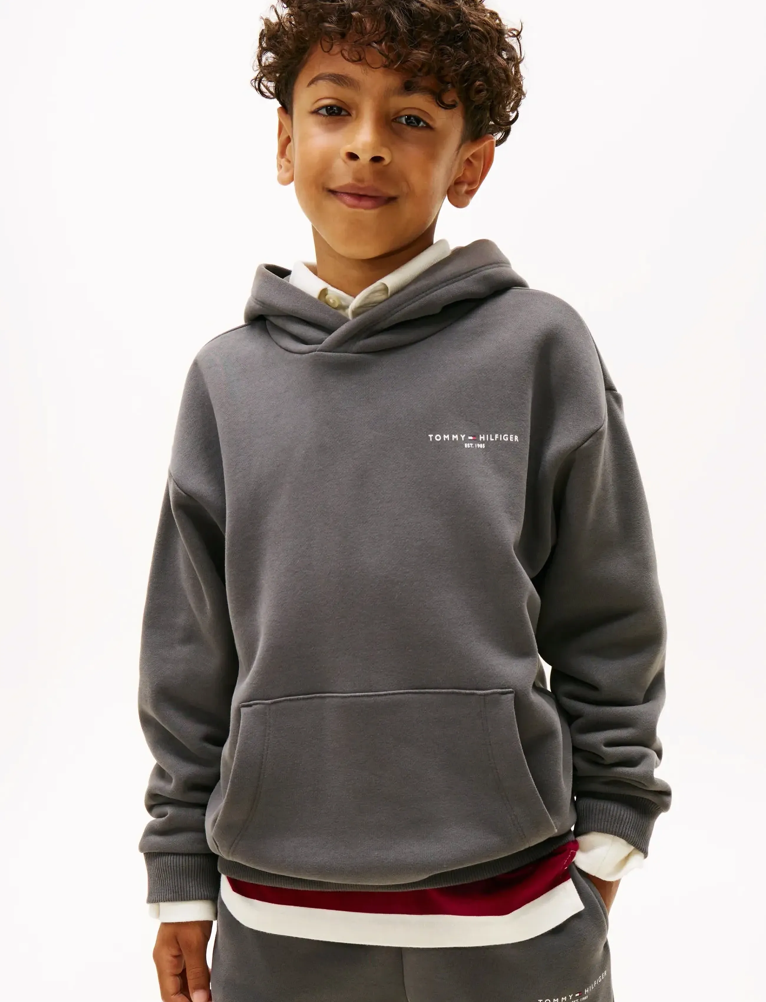 Tommy Hilfiger - MINI CORP HOODIE - hættetrøjer - washed black - 3