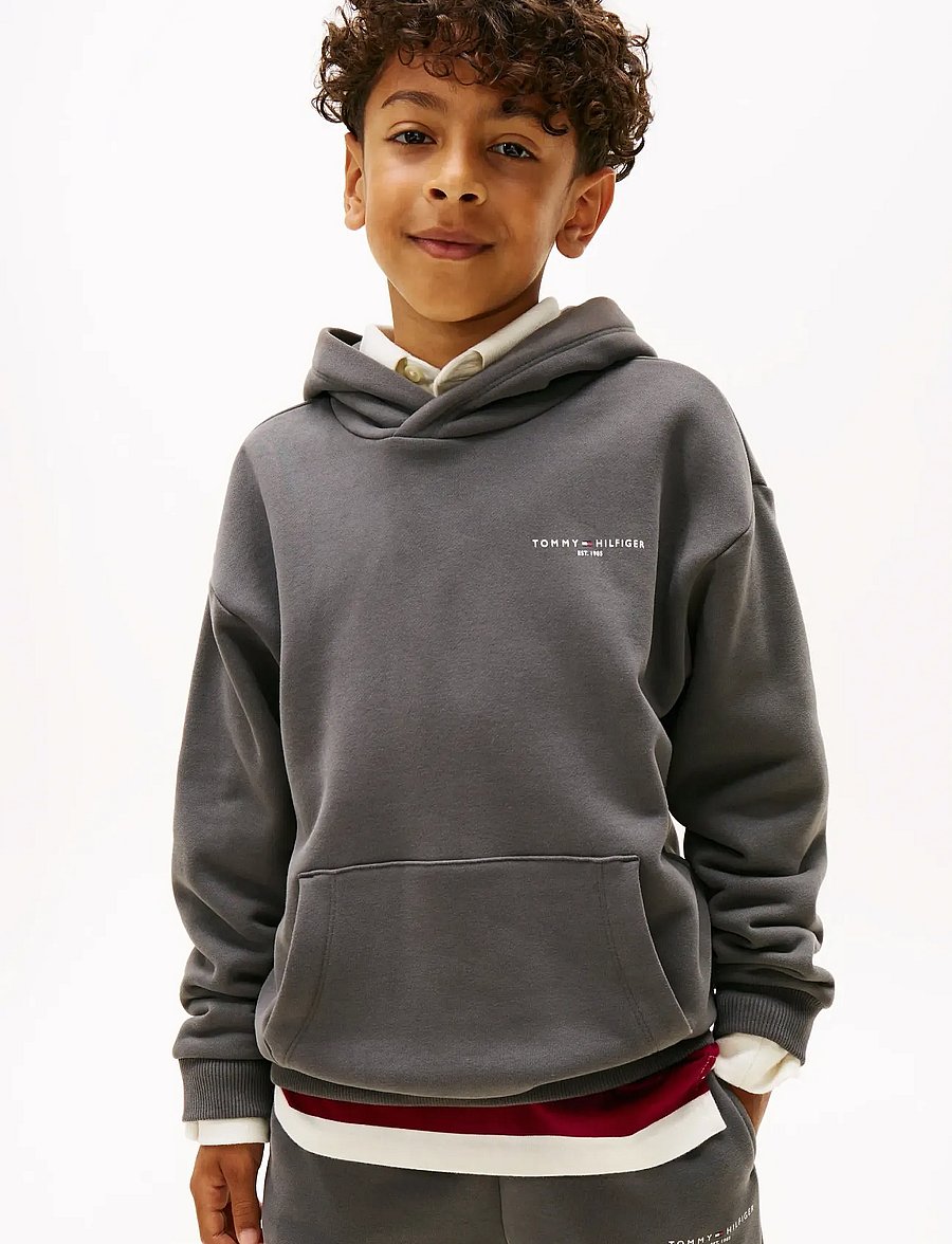 Tommy Hilfiger - MINI CORP HOODIE - kapuutsiga pusad - washed black - 3
