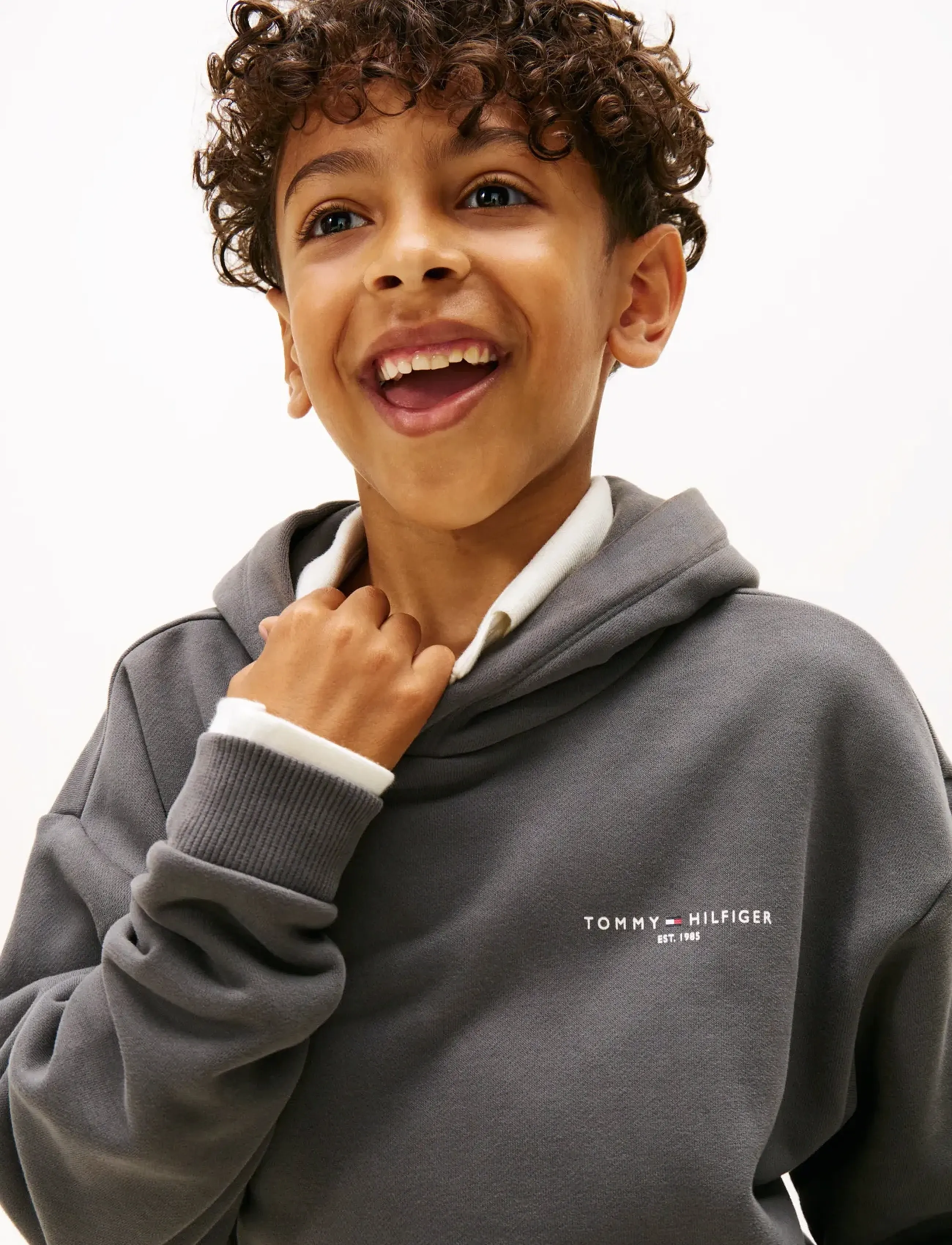 Tommy Hilfiger - MINI CORP HOODIE - hættetrøjer - washed black - 4