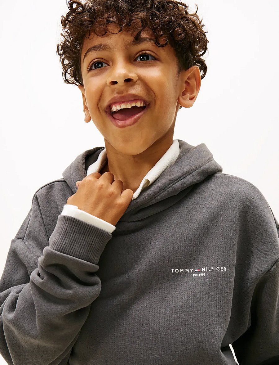Tommy Hilfiger - MINI CORP HOODIE - kapuutsiga pusad - washed black - 4