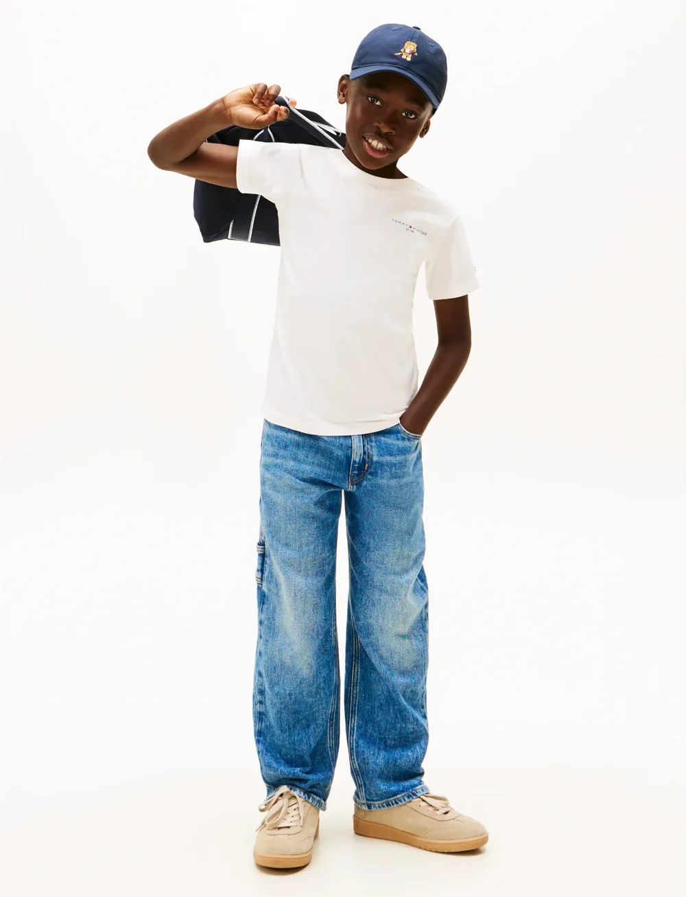 Tommy Hilfiger - MINI CORP T-SHIRT - kurzärmelige - ancient white - 0