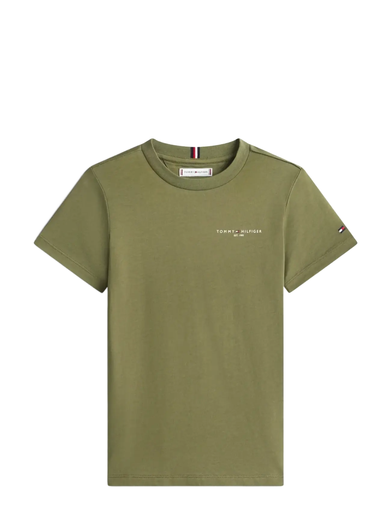Tommy Hilfiger MINI CORP T-SHIRT - Oberteile - BATTLE GREEN / khaki/green