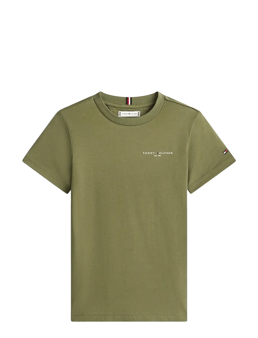 Tommy Hilfiger - MINI CORP T-SHIRT - kortærmede t-shirts - battle green - 1