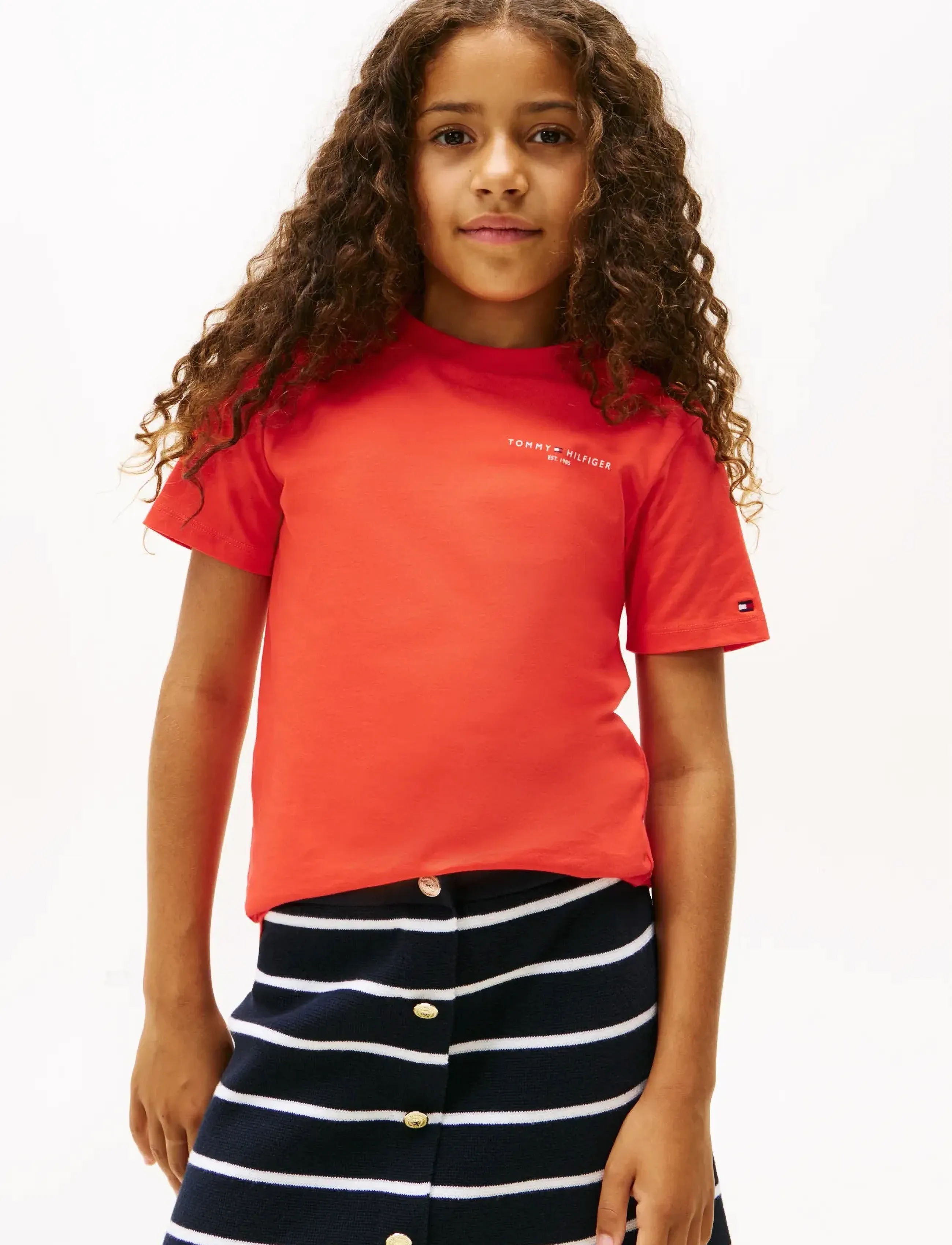 Tommy Hilfiger MINI CORP T-SHIRT - Tommy Hilfiger - HORIZON / coral