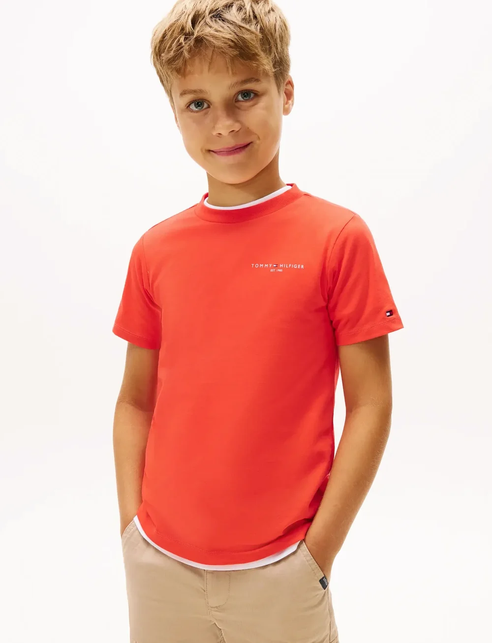 Tommy Hilfiger - MINI CORP T-SHIRT - kortærmede t-shirts - horizon - 2