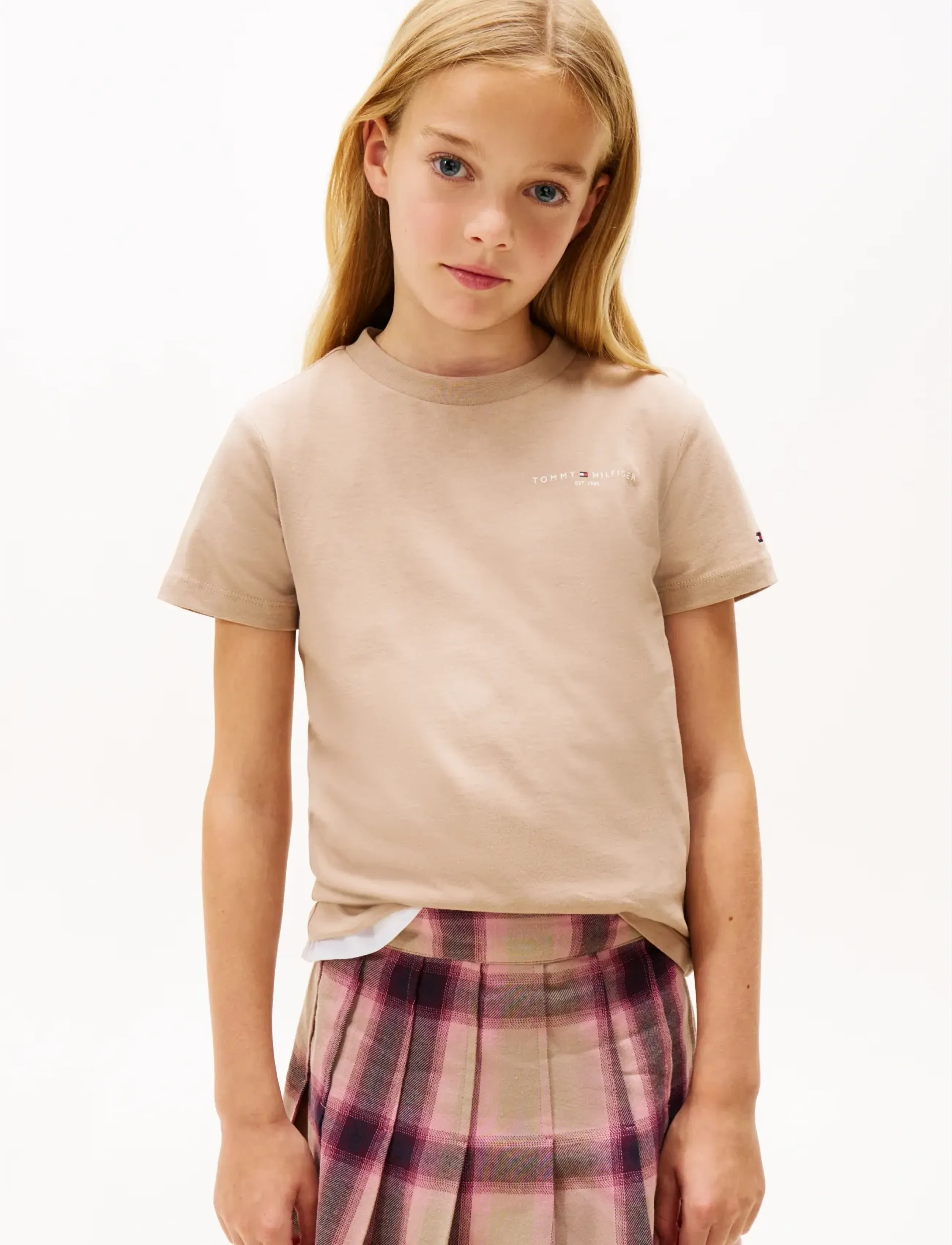 Tommy Hilfiger - MINI CORP T-SHIRT - kortærmede t-shirts - malted milk - 2