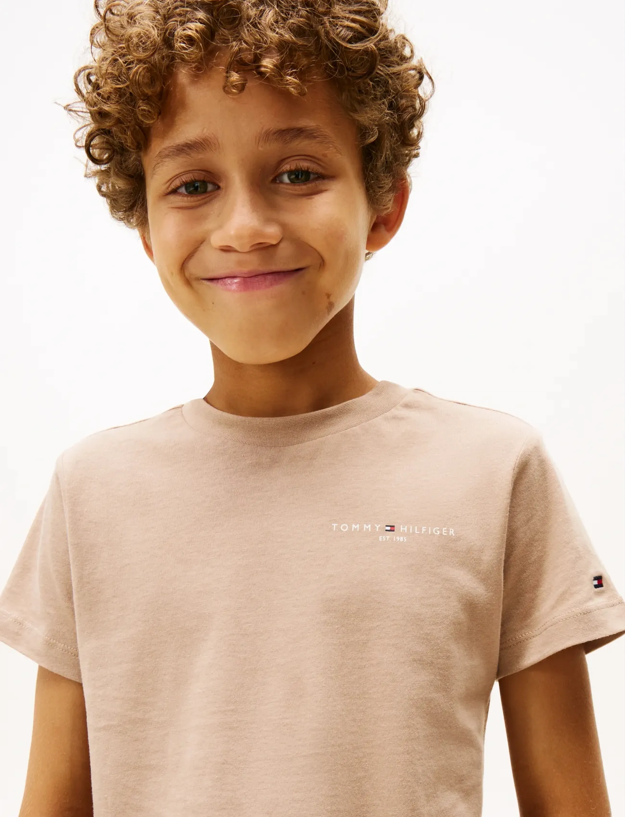 Tommy Hilfiger - MINI CORP T-SHIRT - kortærmede t-shirts - malted milk - 4