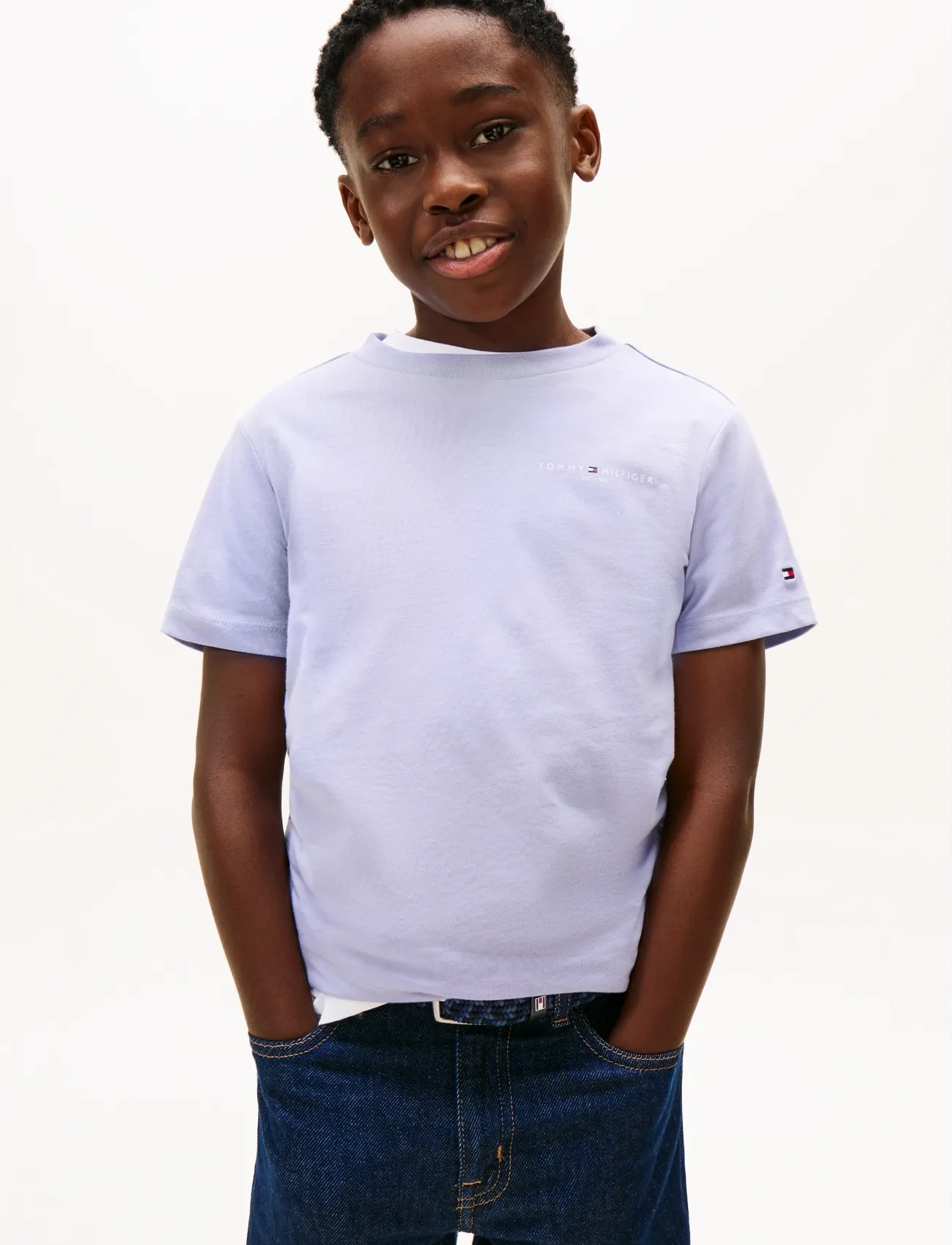 Tommy Hilfiger - MINI CORP T-SHIRT - kortærmede t-shirts - periwinkle dusk - 3