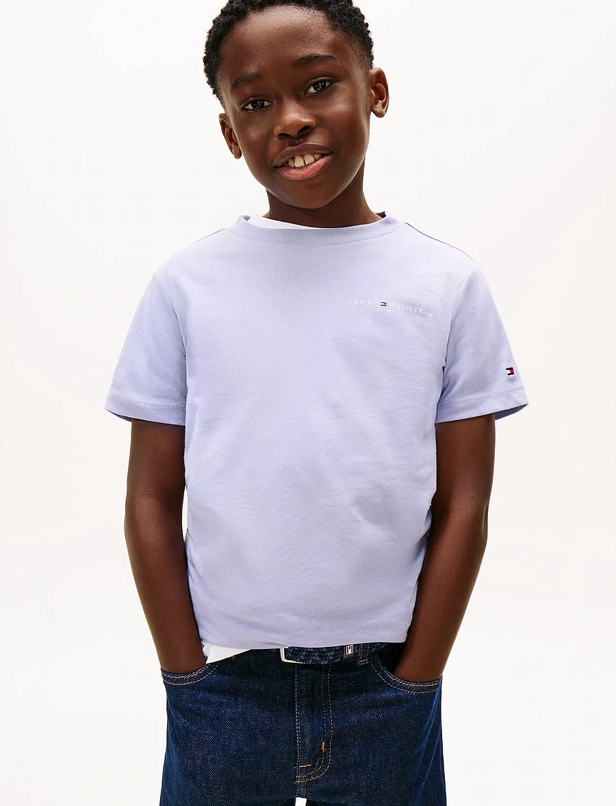 Tommy Hilfiger - MINI CORP T-SHIRT - kurzärmelige - periwinkle dusk - 3