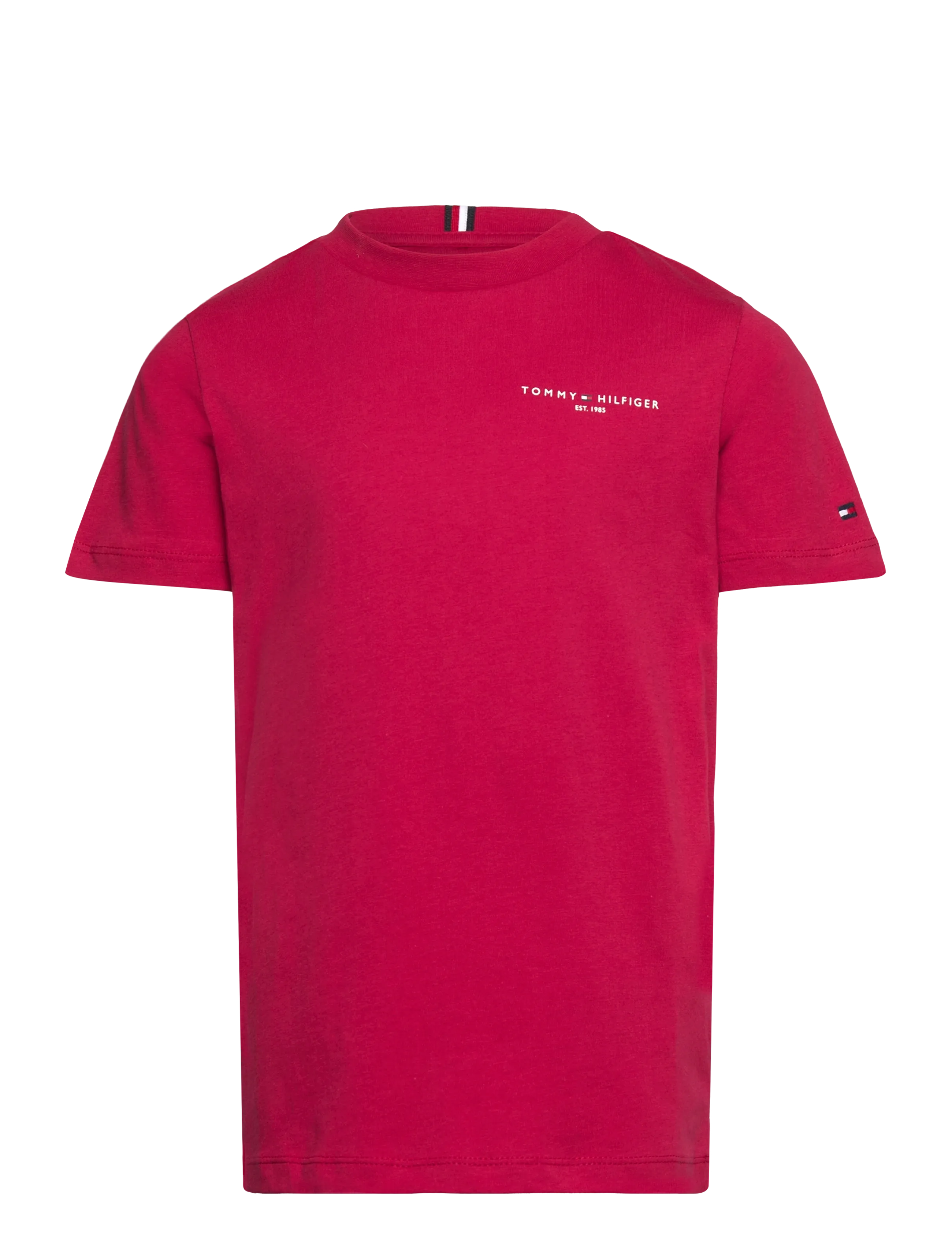 Tommy Hilfiger Mini Corp T-Shirt, 128, T-shirts, Rot - Short-sleeved, Kinder