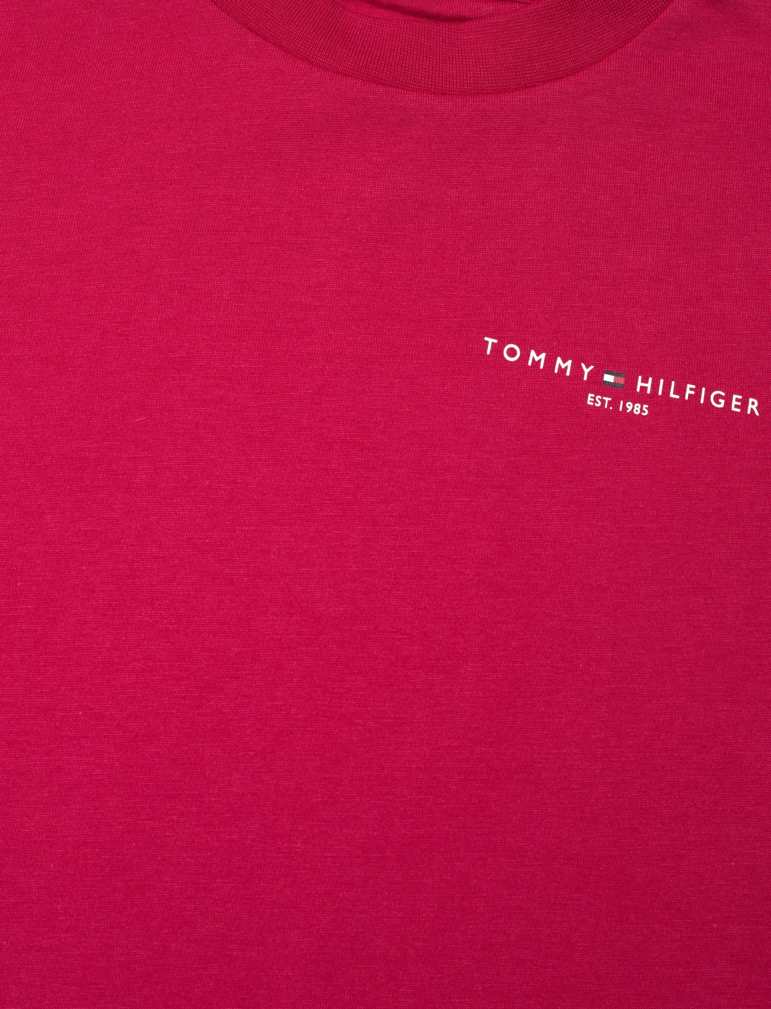 Tommy Hilfiger - MINI CORP T-SHIRT - kurzärmelige - ruby rhubarb - 3