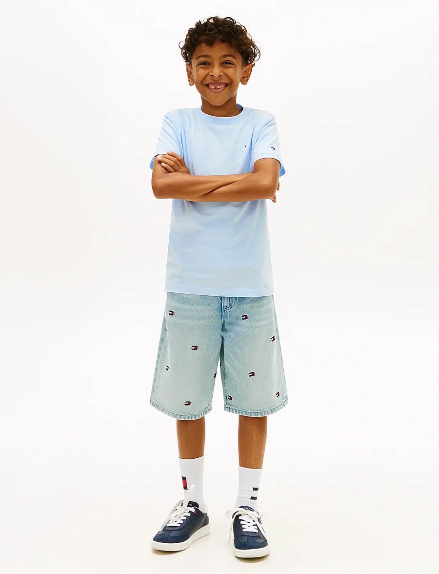 Tommy Hilfiger - MINI CORP T-SHIRT - kurzärmelige - sweet blue - 0