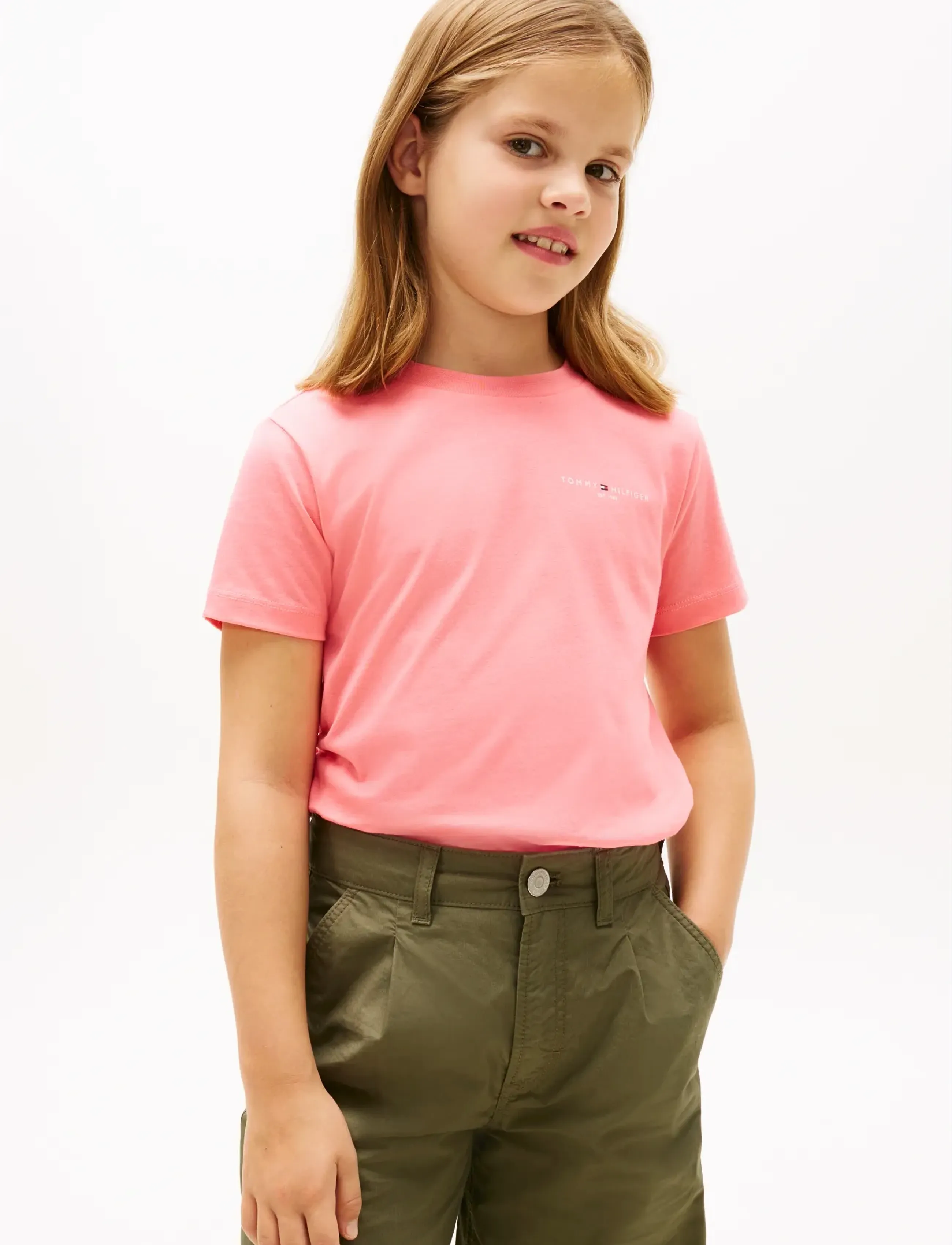 Tommy Hilfiger - MINI CORP T-SHIRT - kurzärmelige - tropical blush - 2