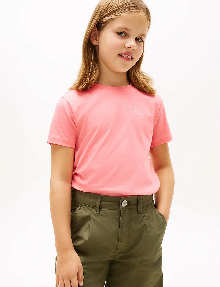 Tommy Hilfiger - MINI CORP T-SHIRT - kurzärmelige - tropical blush - 2