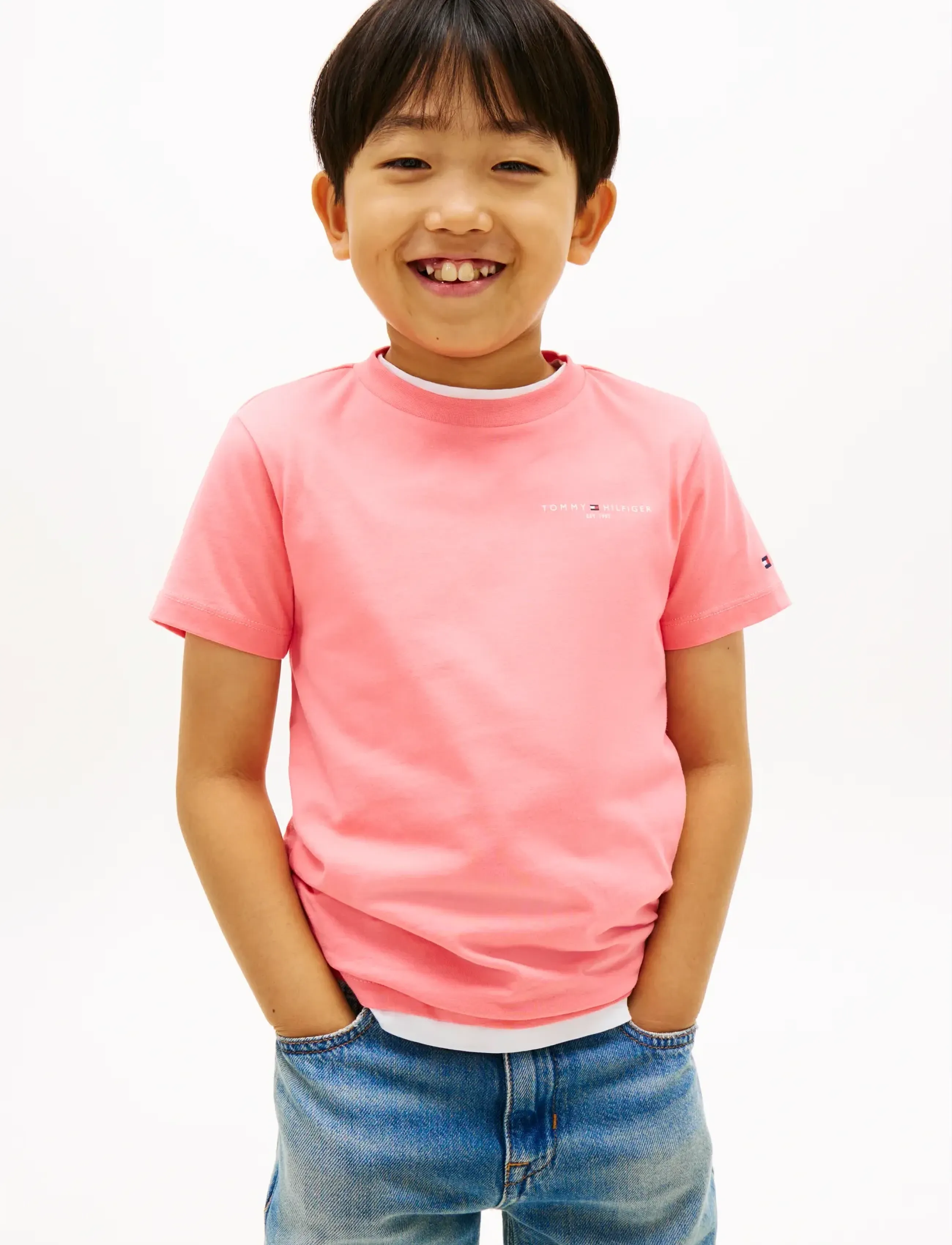 Tommy Hilfiger - MINI CORP T-SHIRT - kurzärmelige - tropical blush - 3