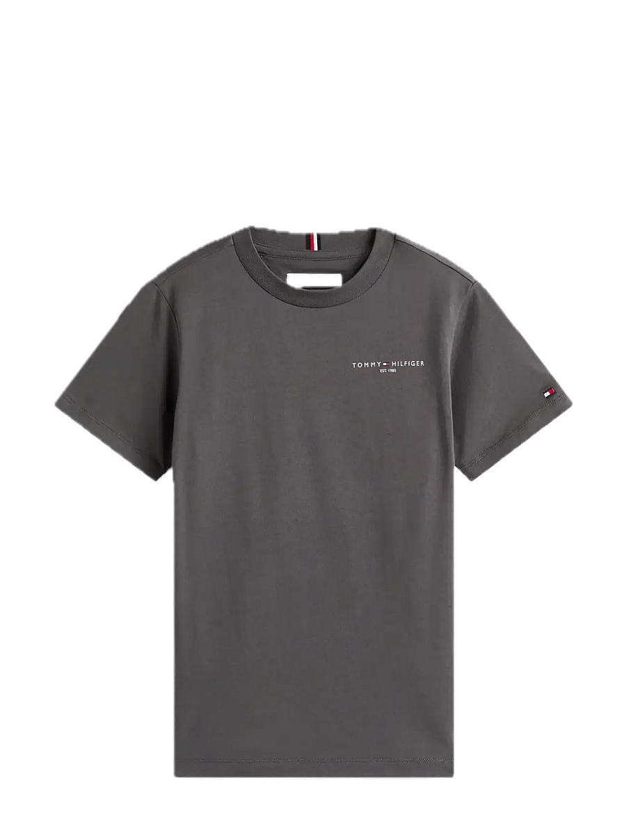 Tommy Hilfiger - MINI CORP T-SHIRT - kortärmade t-shirts - washed black - 1