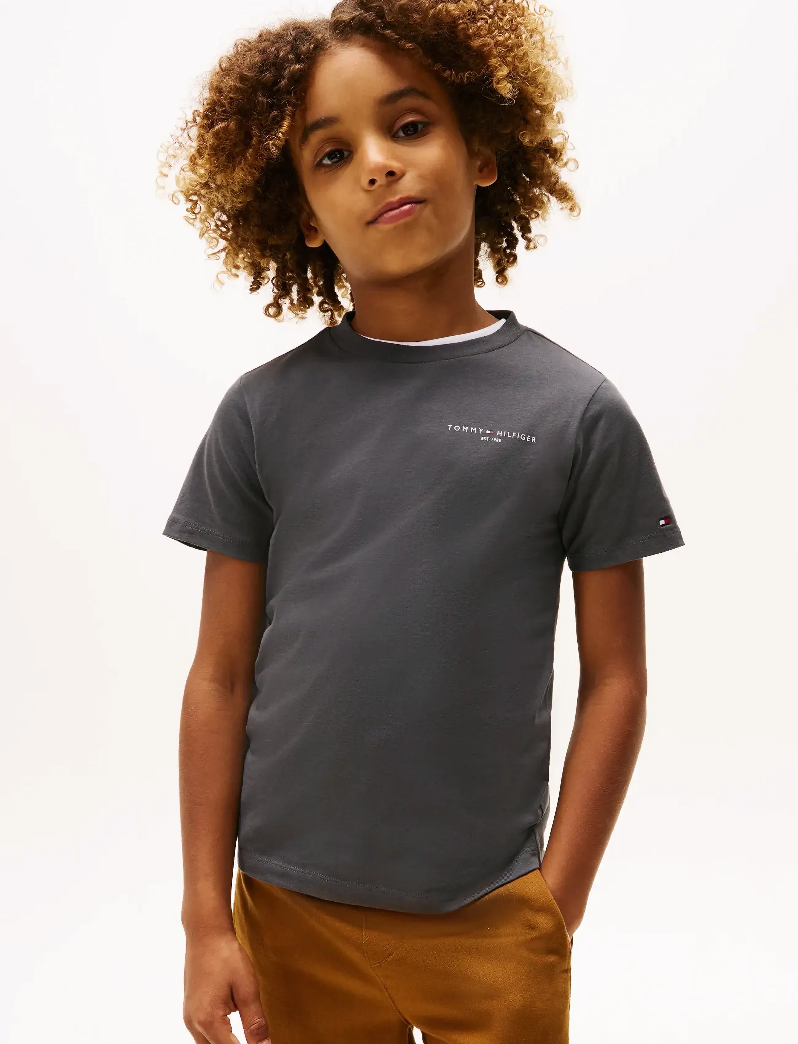 Tommy Hilfiger - MINI CORP T-SHIRT - kurzärmelige - washed black - 2