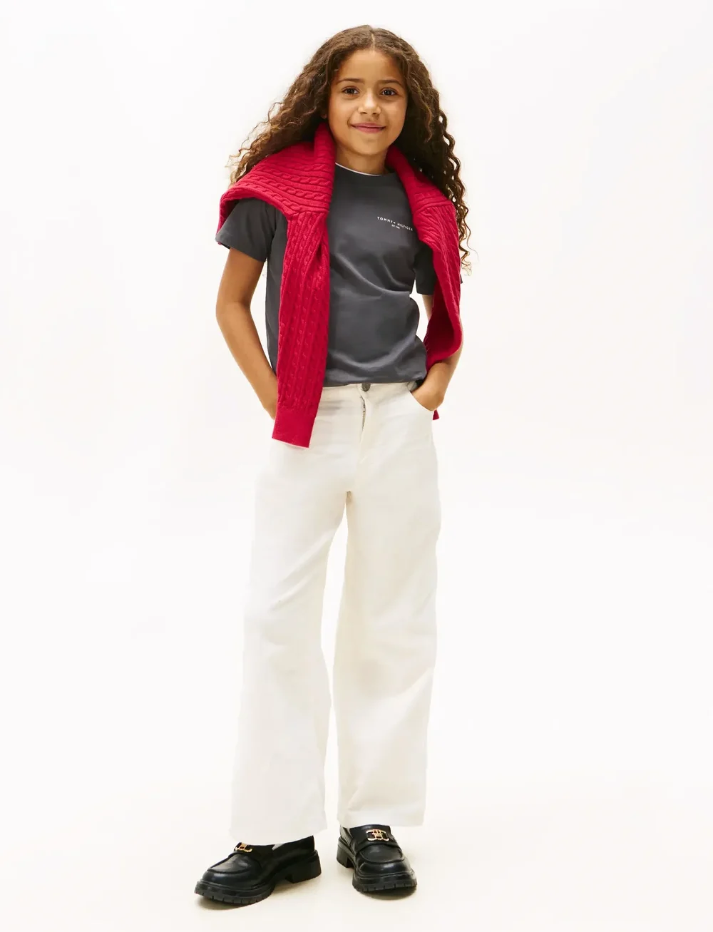 Tommy Hilfiger - MINI CORP T-SHIRT - kortärmade t-shirts - washed black - 4