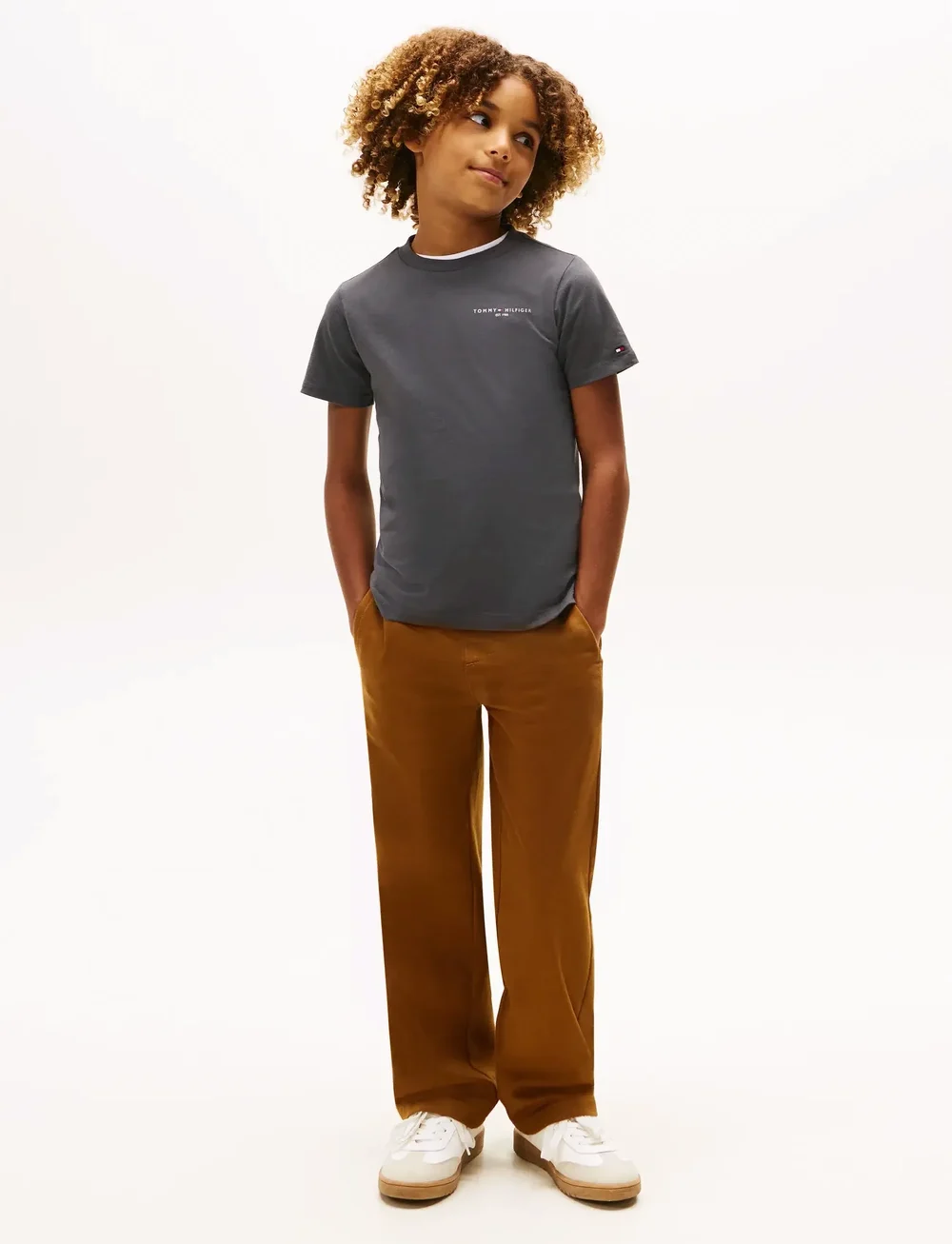 Tommy Hilfiger - MINI CORP T-SHIRT - kortärmade t-shirts - washed black - 5
