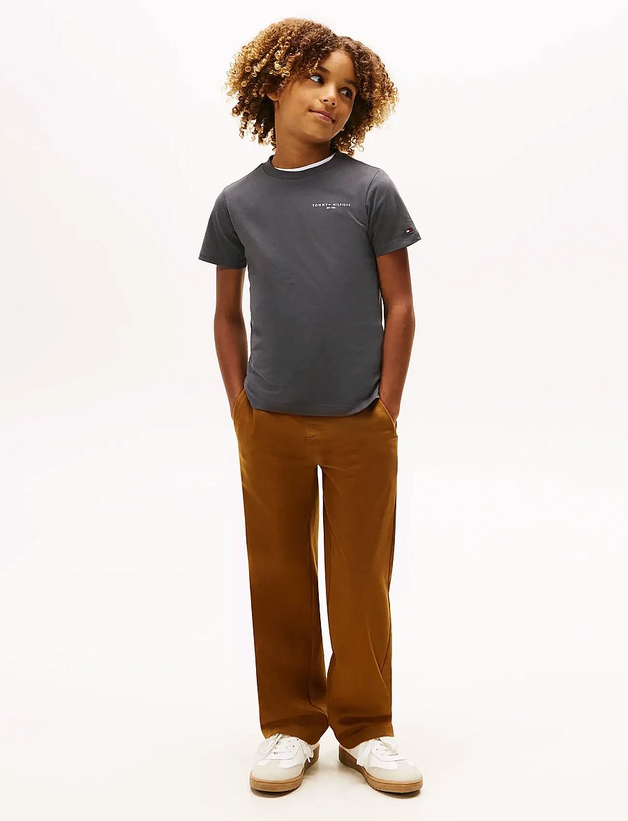 Tommy Hilfiger - MINI CORP T-SHIRT - kortärmade t-shirts - washed black - 5