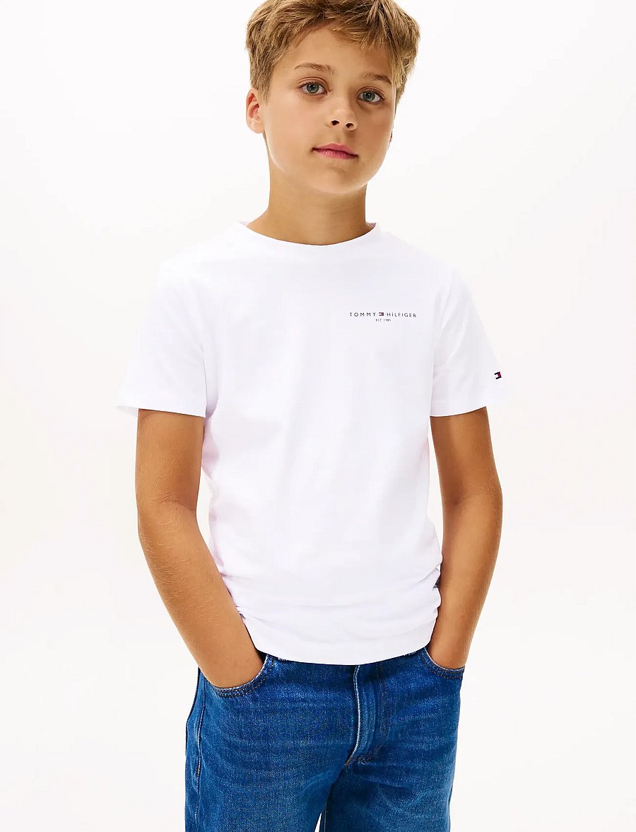 Tommy Hilfiger - MINI CORP T-SHIRT - kurzärmelige - white - 2