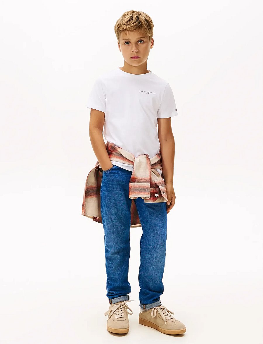 Tommy Hilfiger - MINI CORP T-SHIRT - kurzärmelige - white - 5
