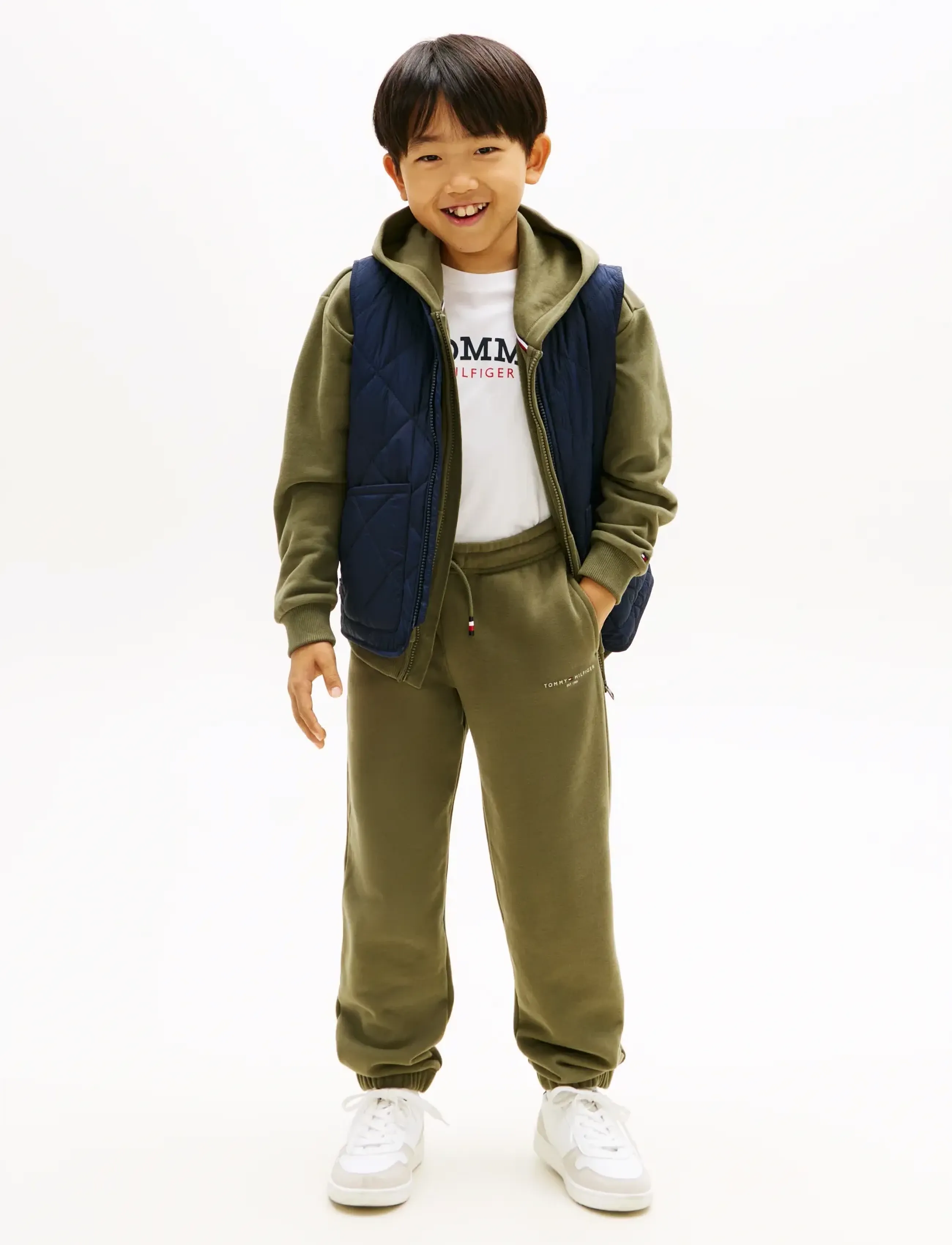 Tommy Hilfiger - MINI CORP SWEATPANTS - jogginghosen - battle green - 2