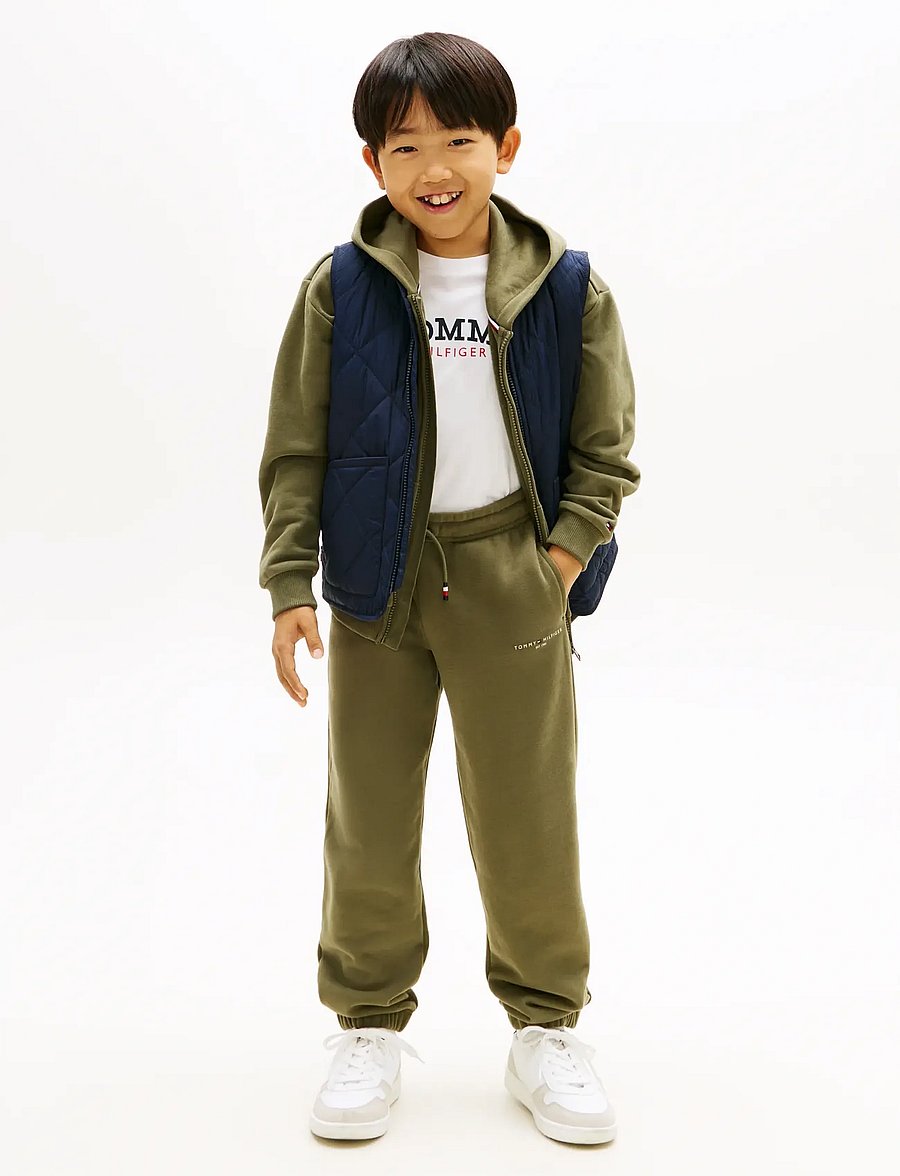 Tommy Hilfiger - MINI CORP SWEATPANTS - jogginghosen - battle green - 2