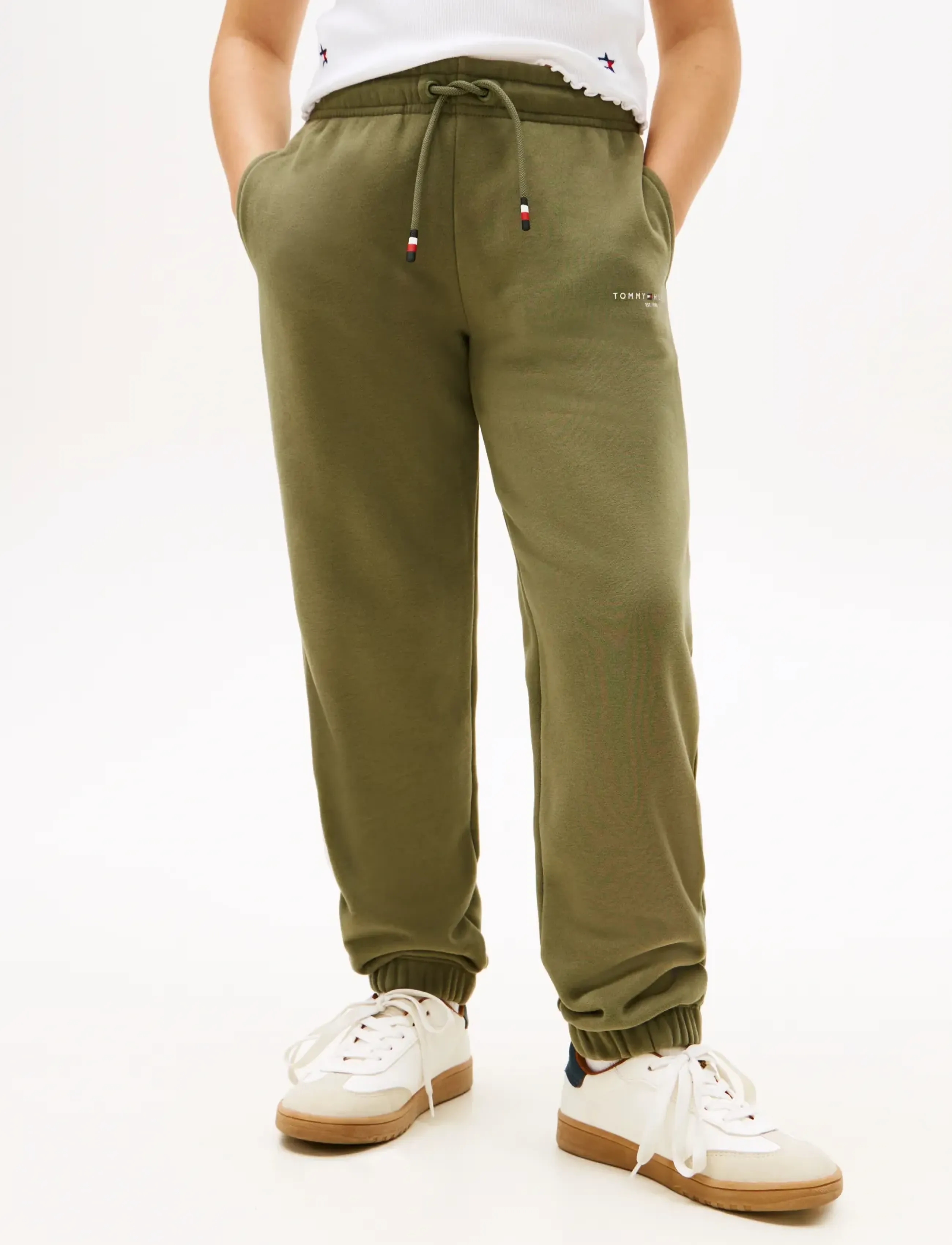 Tommy Hilfiger - MINI CORP SWEATPANTS - jogginghosen - battle green - 4