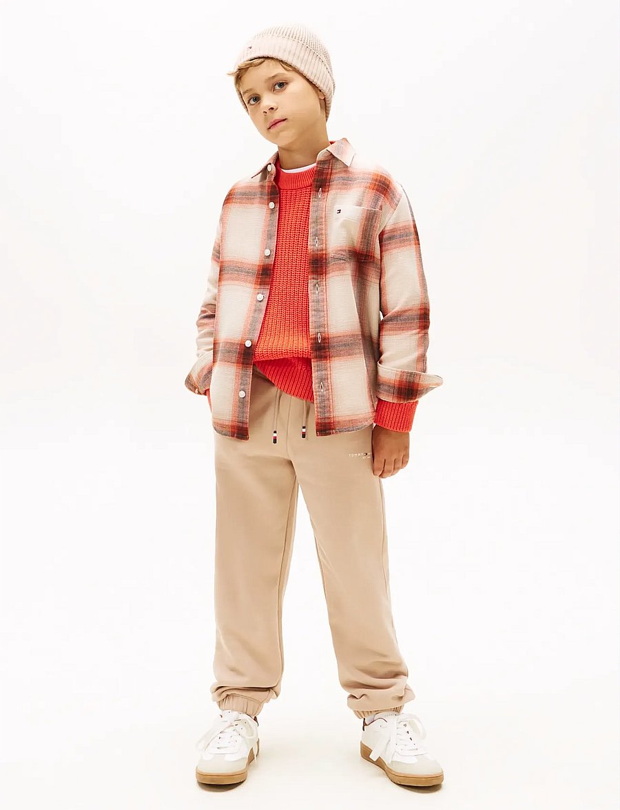 Tommy Hilfiger - MINI CORP SWEATPANTS - jogginghosen - malted milk - 2