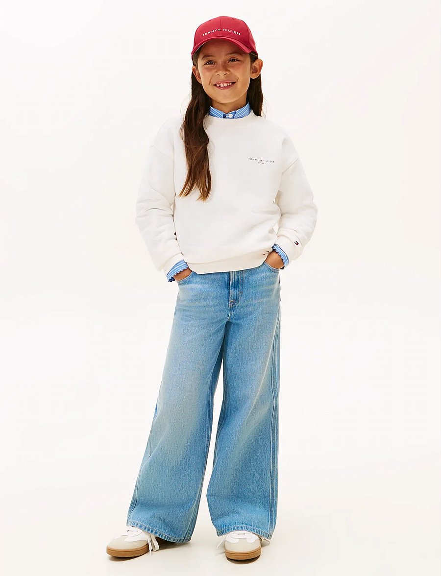 Tommy Hilfiger - MINI CORP C-NECK SWEATSHIRT - sweatshirts - ancient white - 5