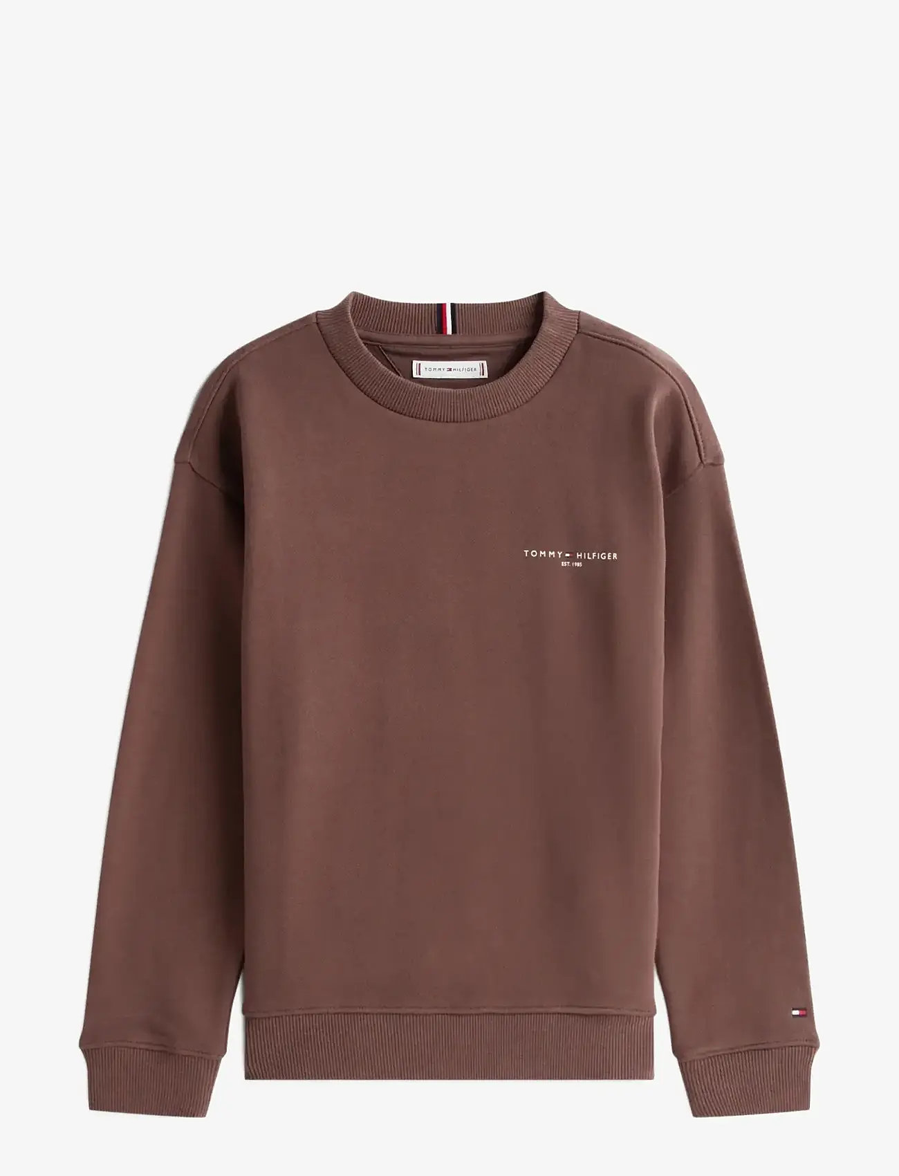 Tommy Hilfiger - MINI CORP C-NECK SWEATSHIRT - dressipluusid - black walnut - 0