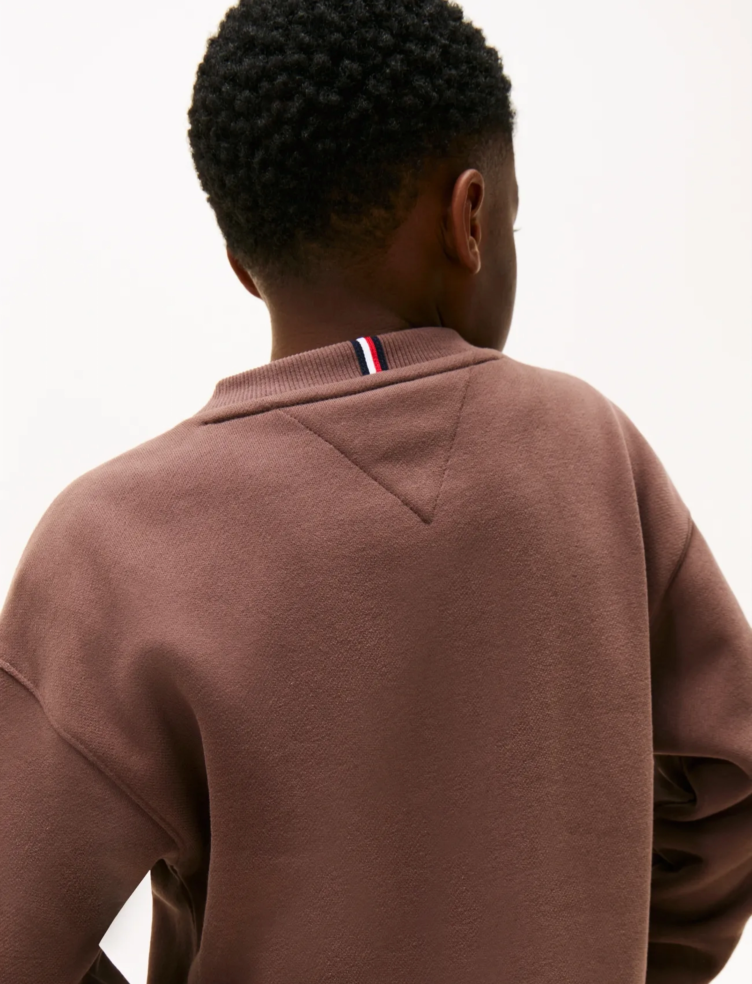 Tommy Hilfiger - MINI CORP C-NECK SWEATSHIRT - sweatshirts - black walnut - 4